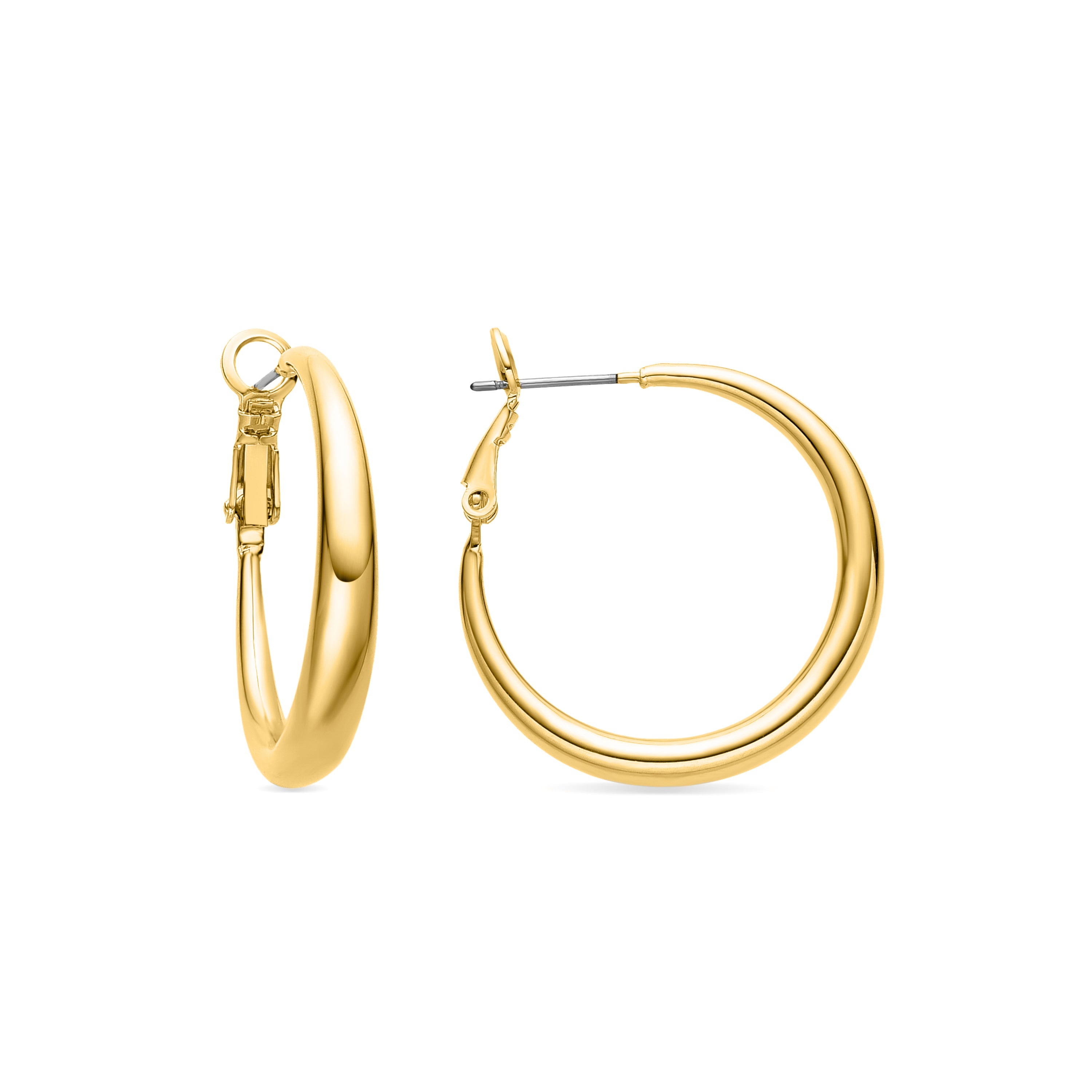 Pendientes acabados en oro amarillo 18K - Qupa