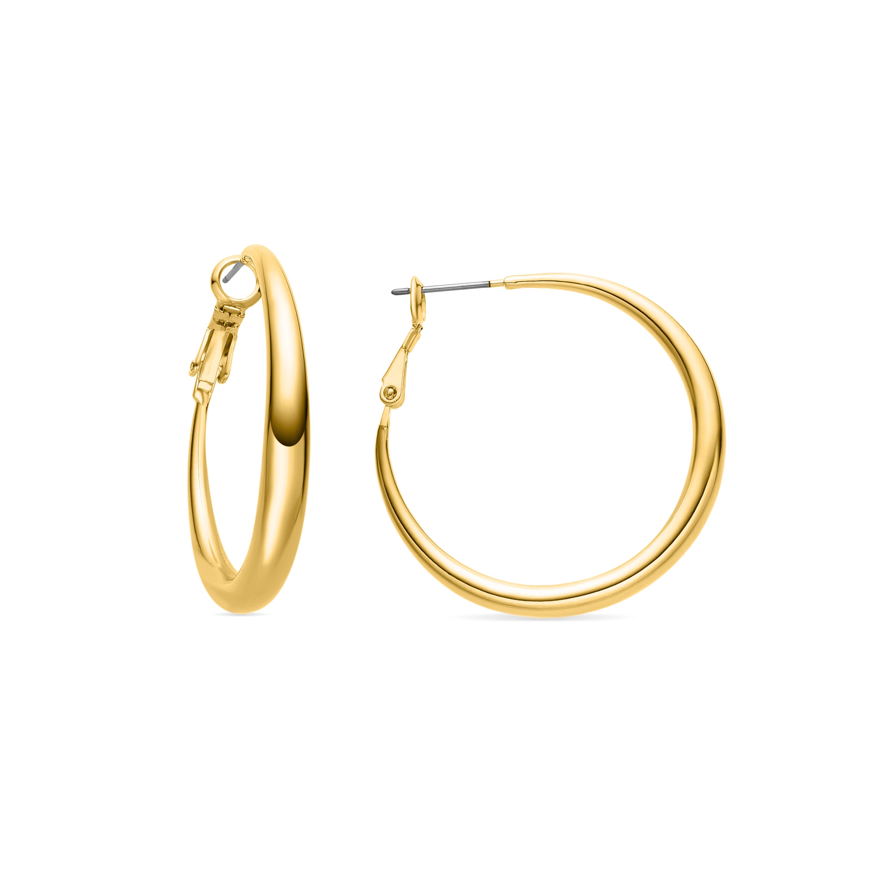 Pendientes acabados en oro amarillo 18K - Qupa