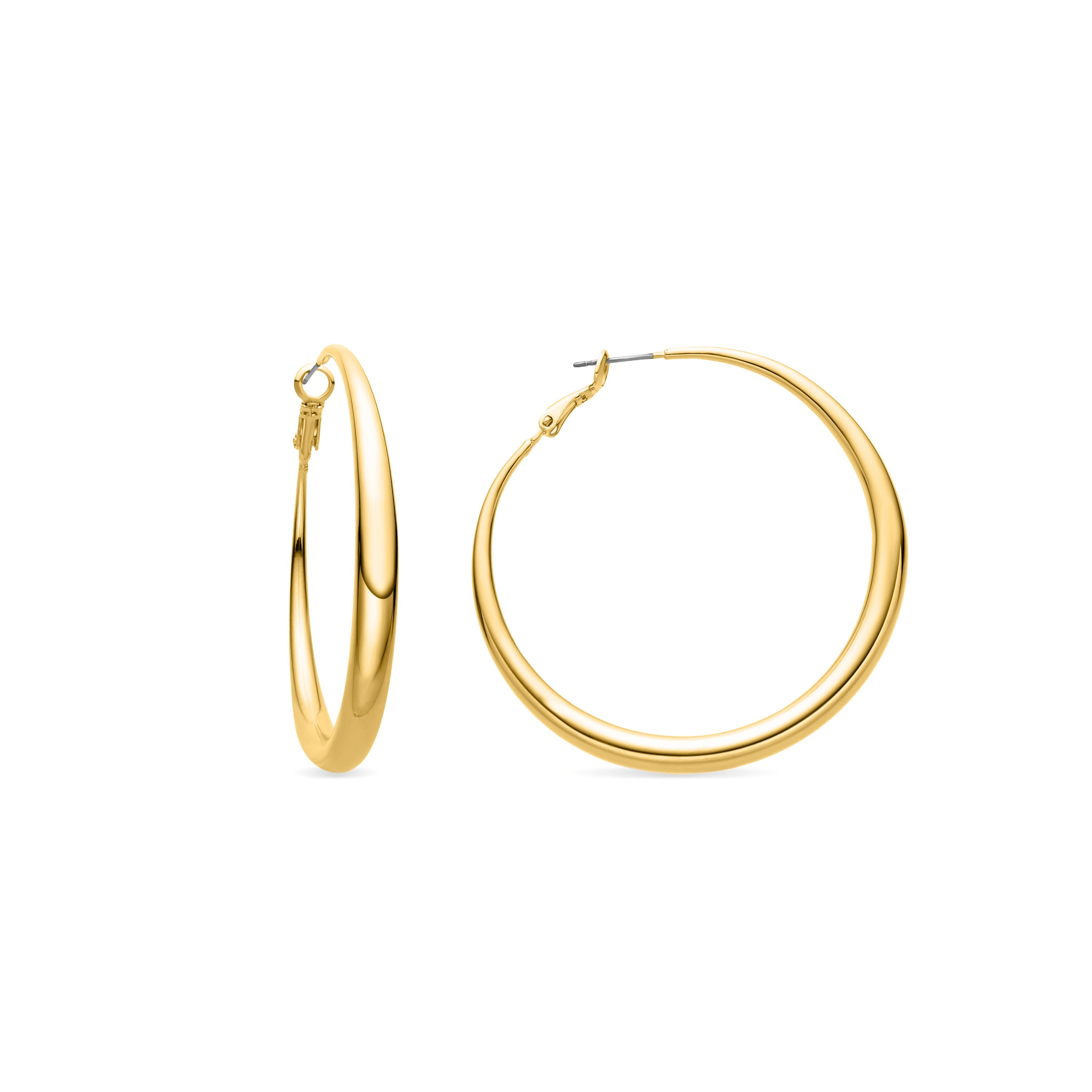 Pendientes acabados en oro amarillo 18K - Qupa