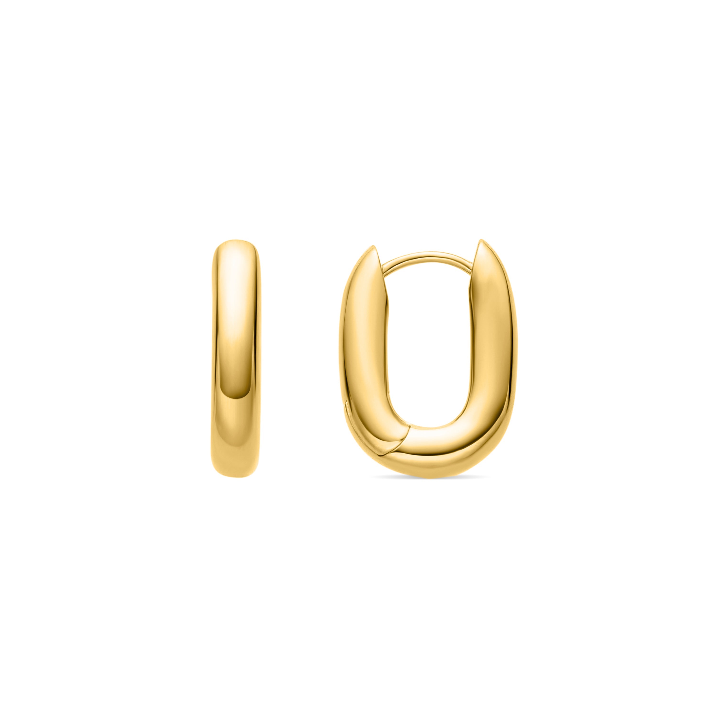 Pendientes acabados en oro amarillo 18K - Tankon