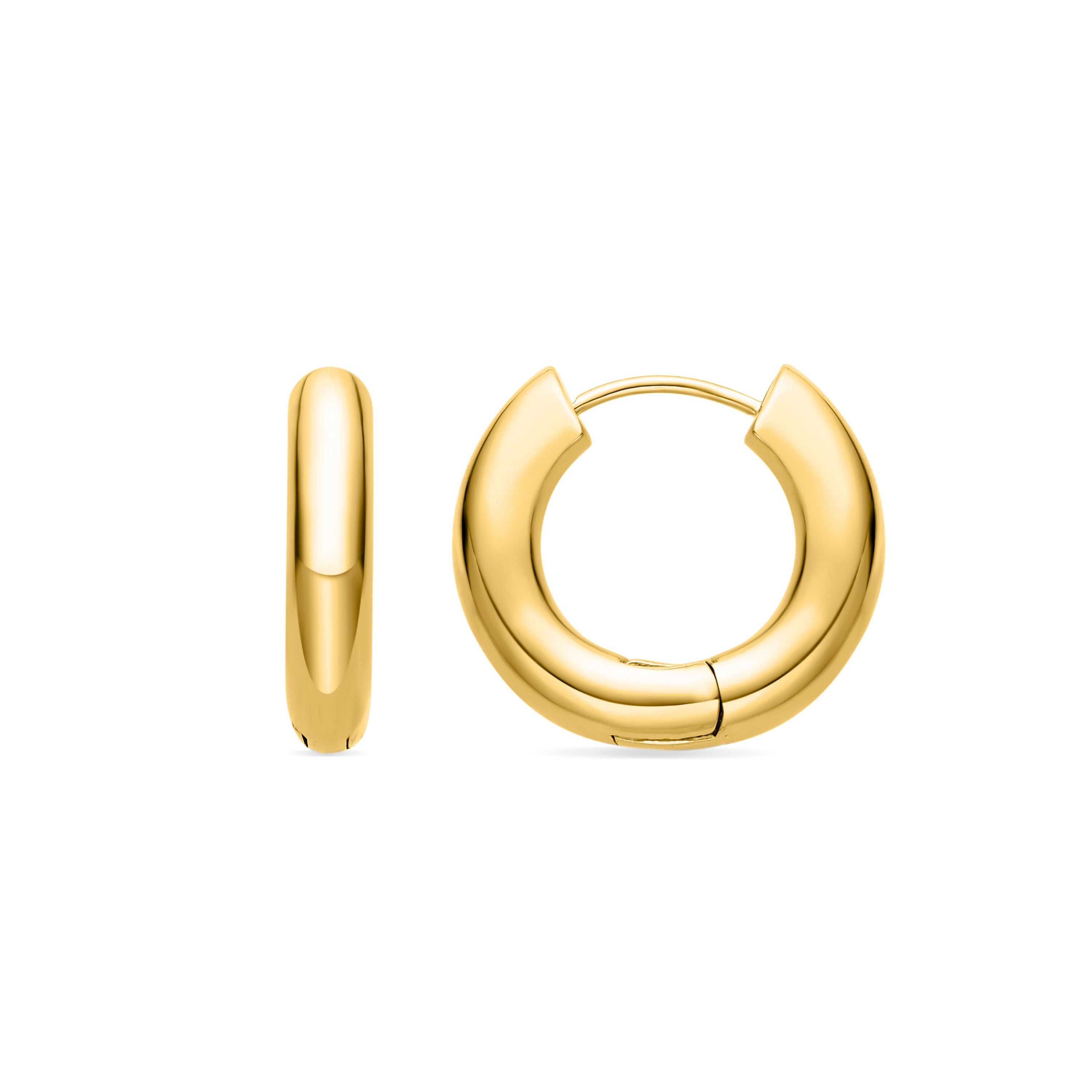 Pendientes acabado oro 18K - Saura