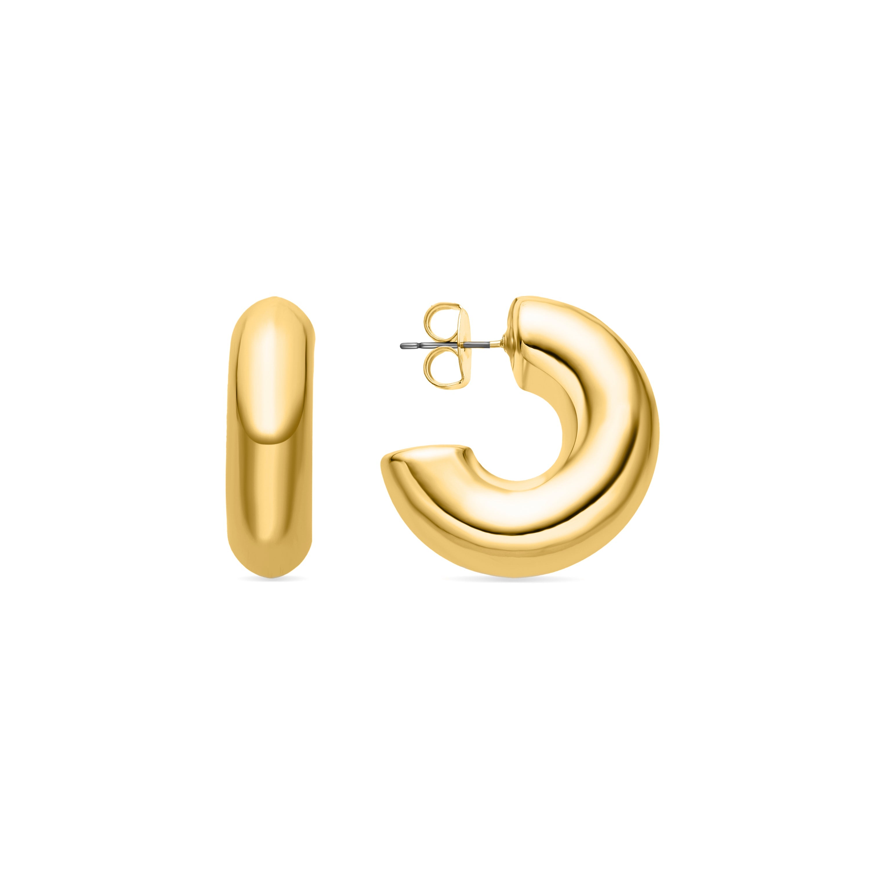 Pendientes acabado oro 18K - Meibe