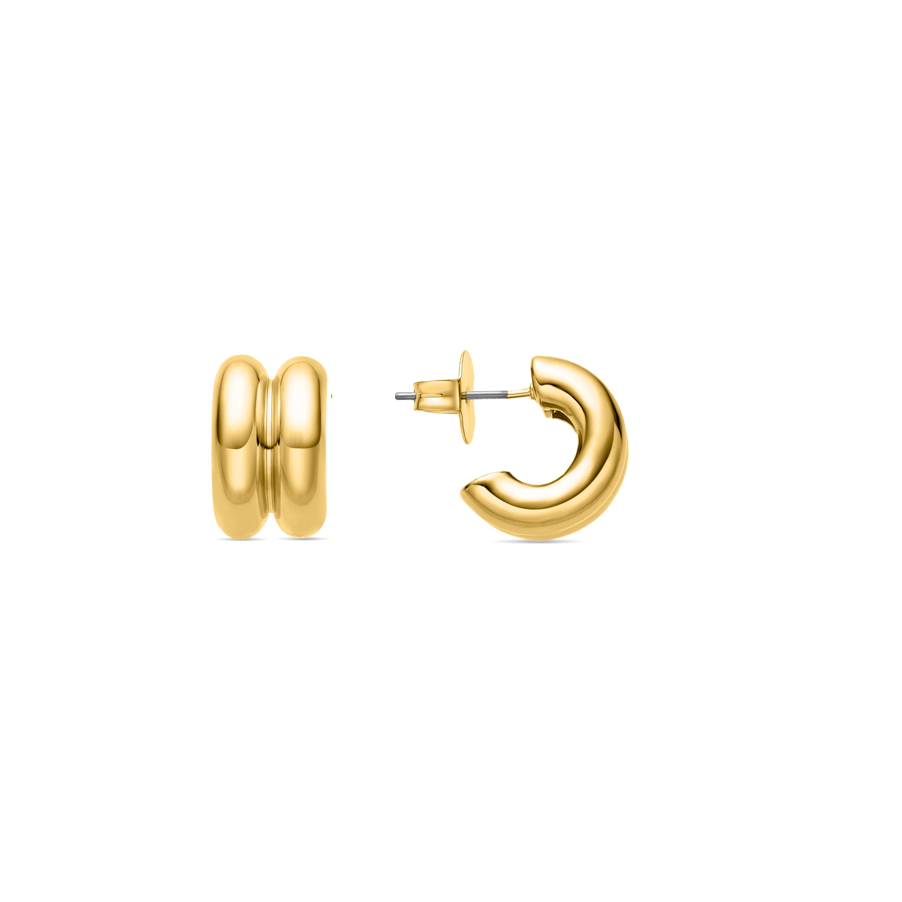 Pendientes acabado oro 18K - Zakev