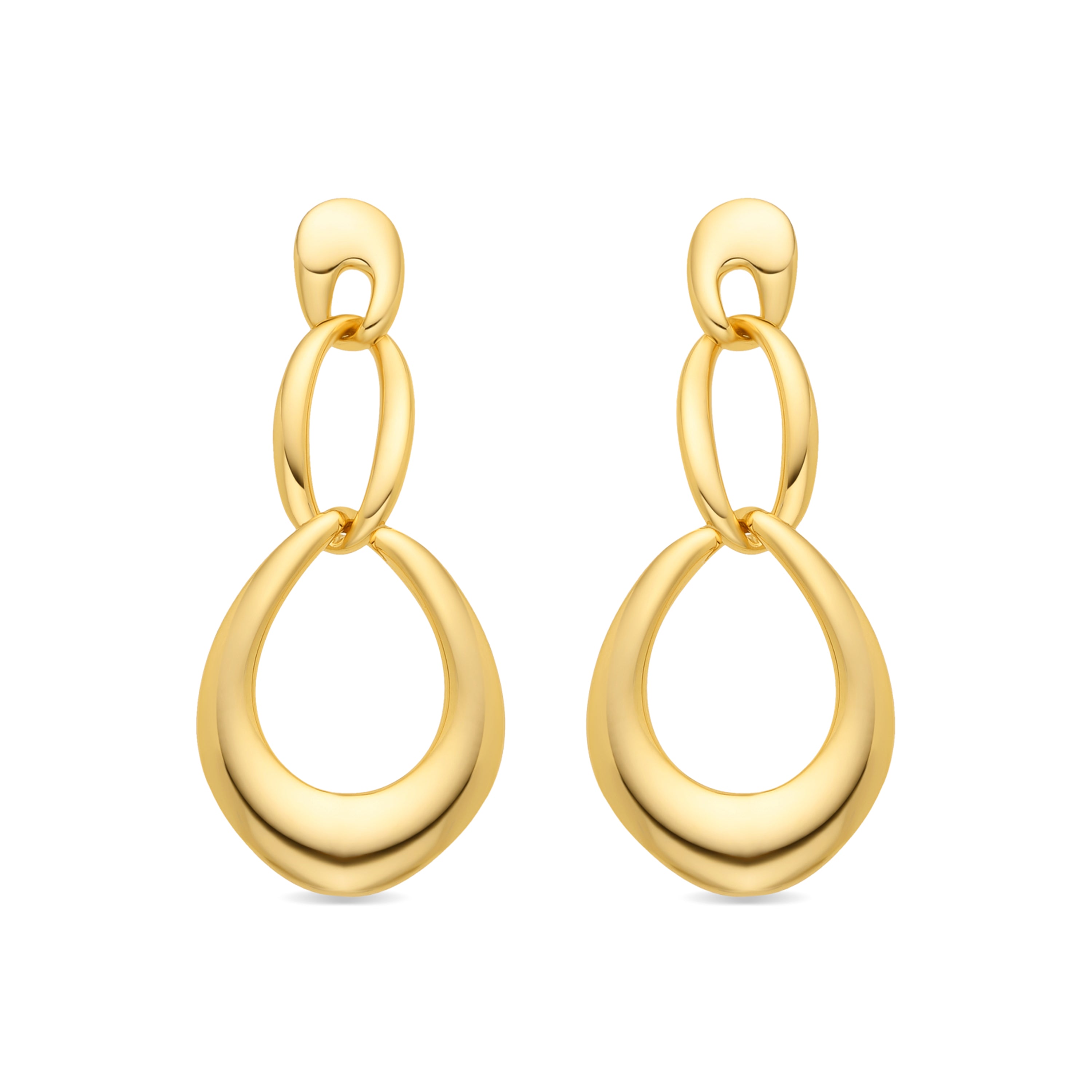 Pendientes acabado oro 18k - Saimil