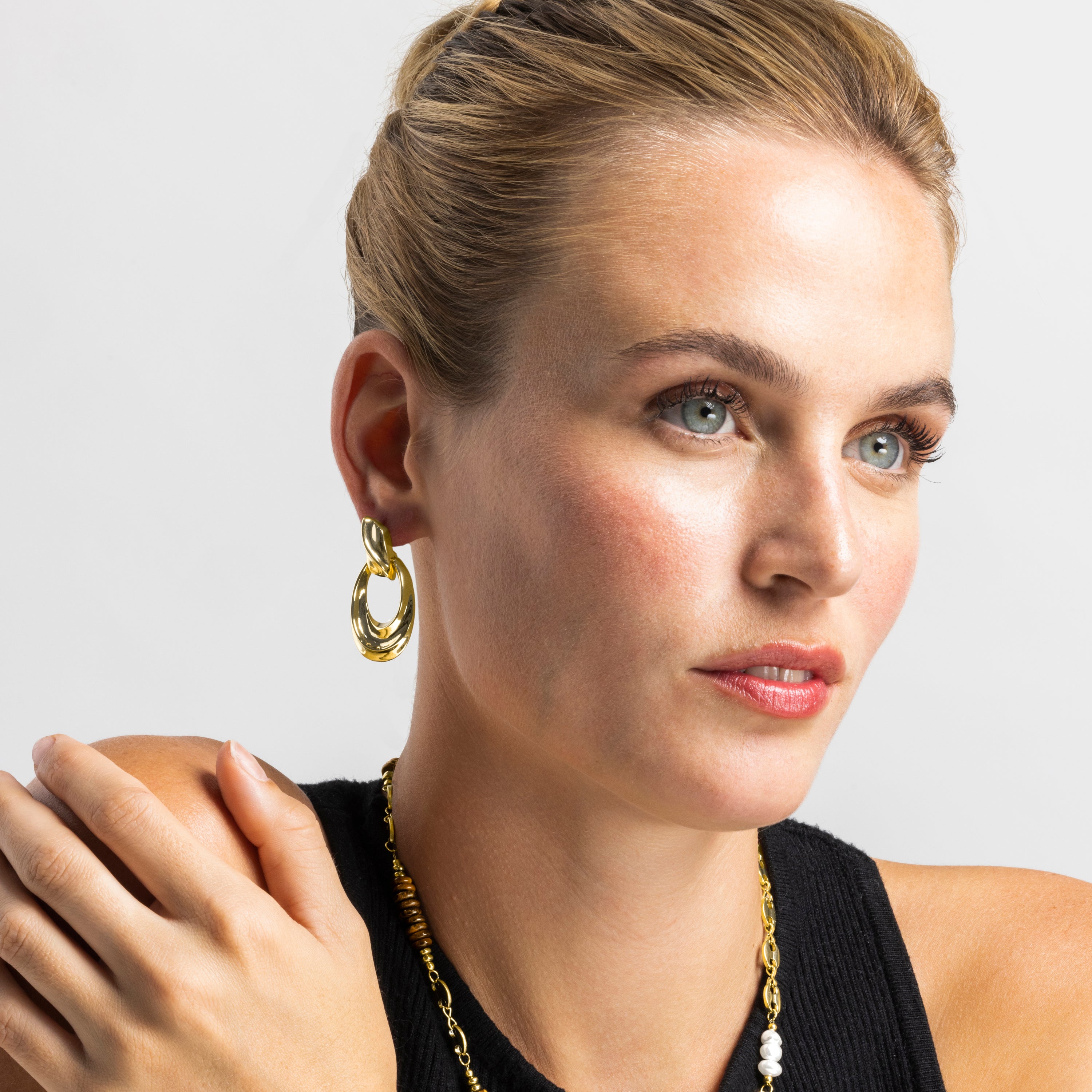 Pendientes acabado oro 18k - Miota
