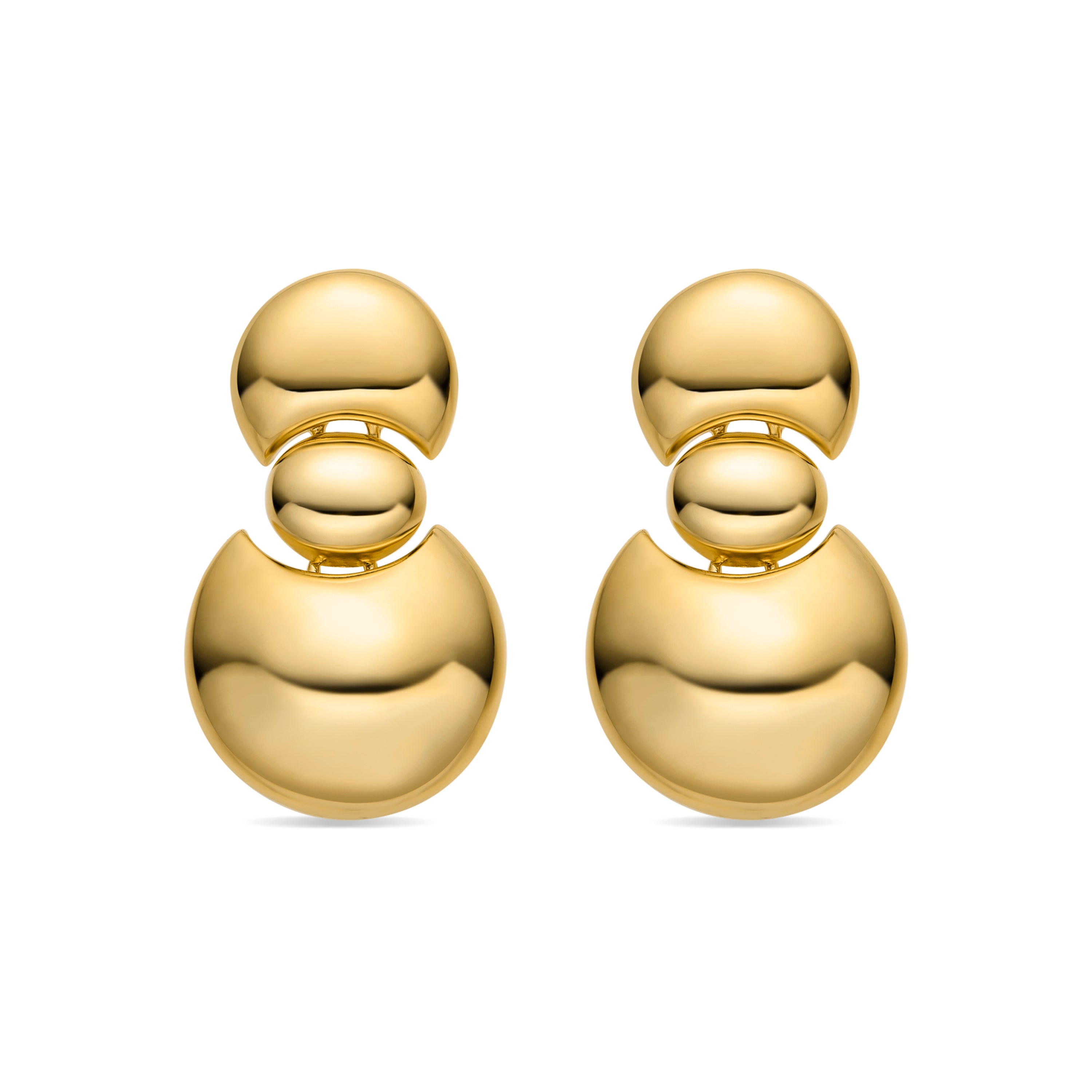 Pendientes acabado oro 18k - Shax