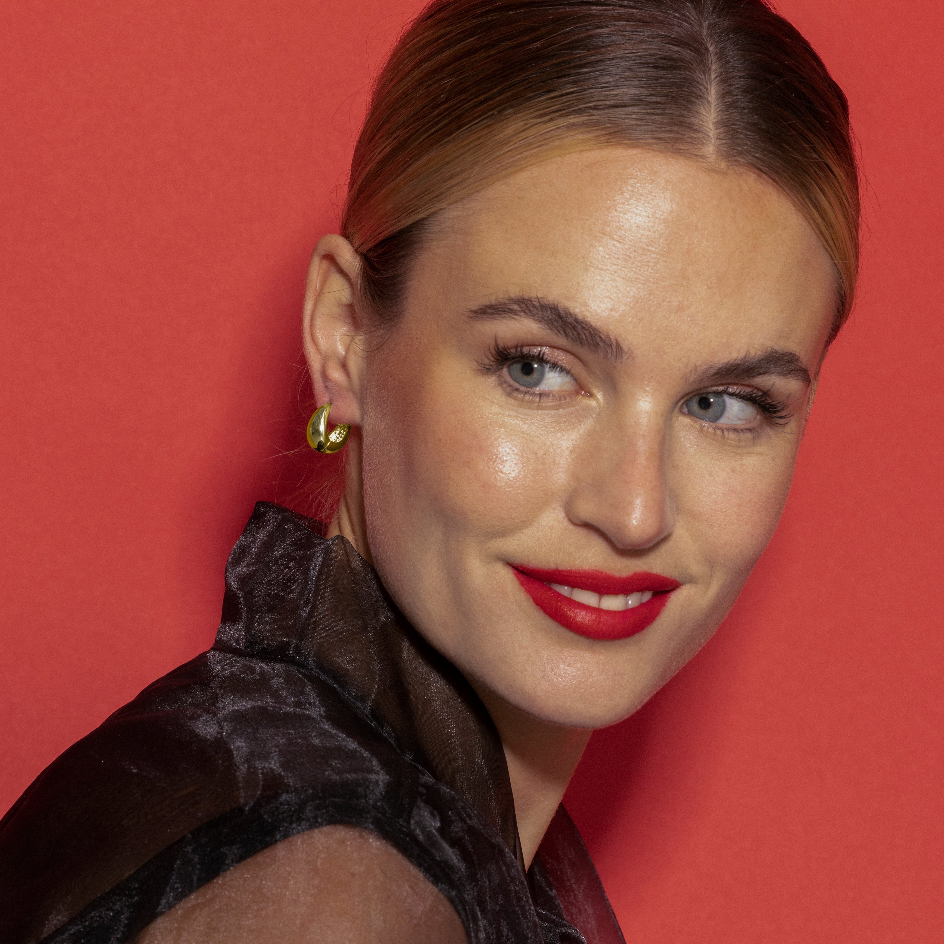 18k gold finish earrings - Mickra
