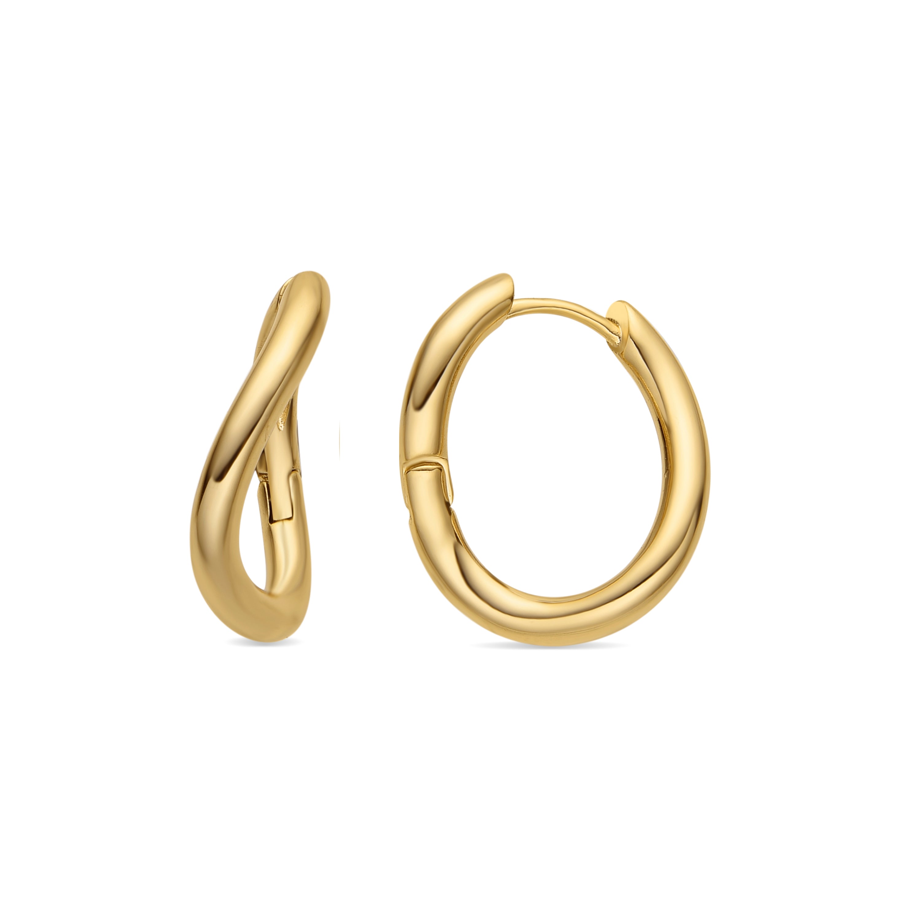 Pendientes acabado oro 18k - Lial