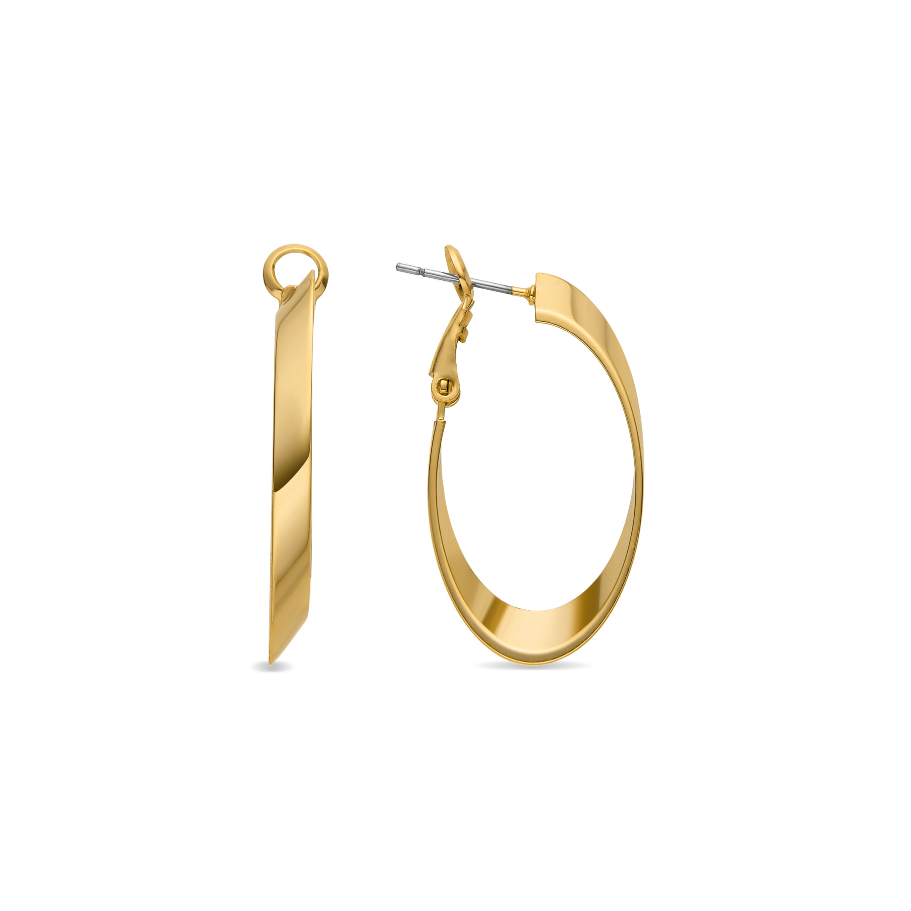 Pendientes acabado oro 18k - Drola