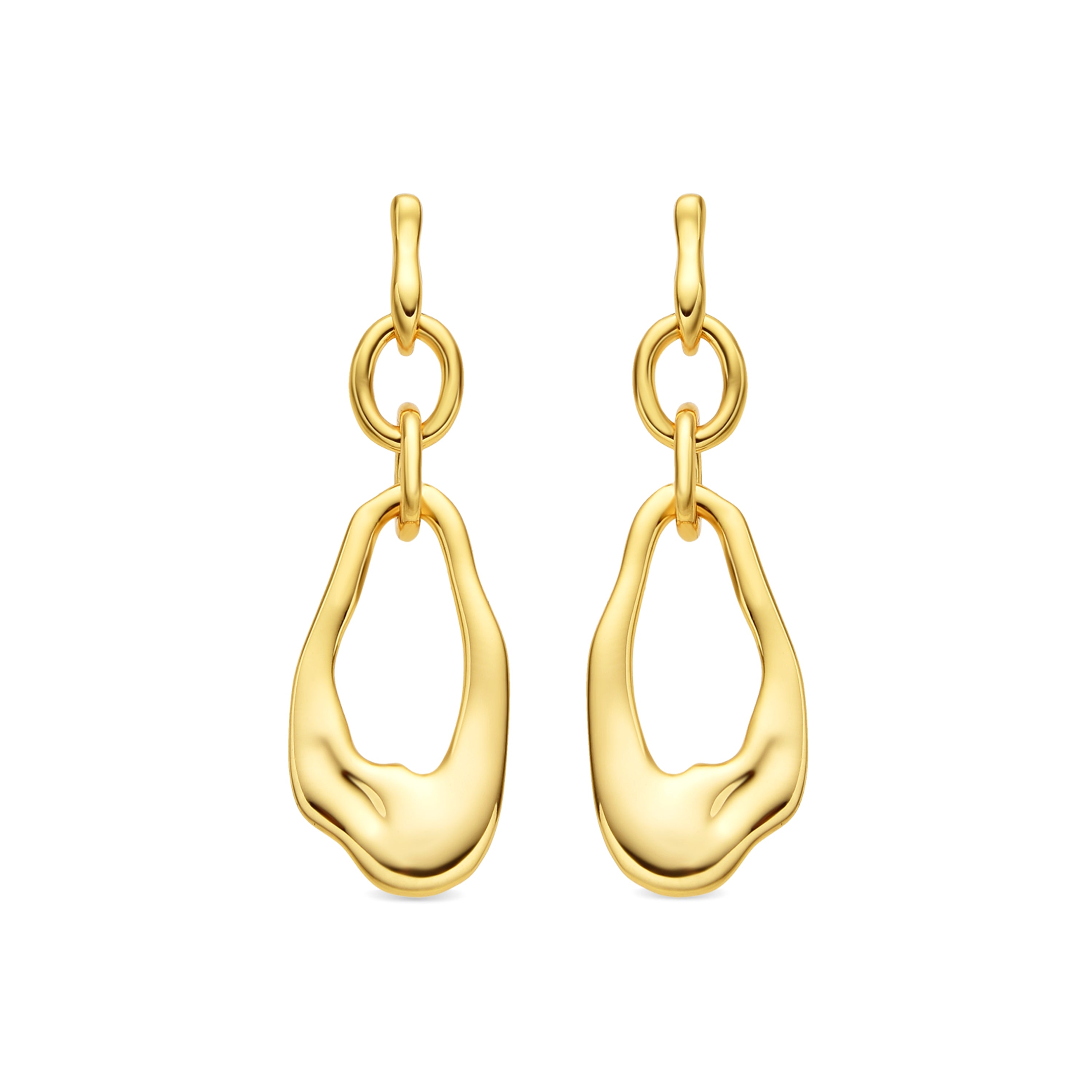 Boucles d'oreilles en or jaune 18k - Othoai