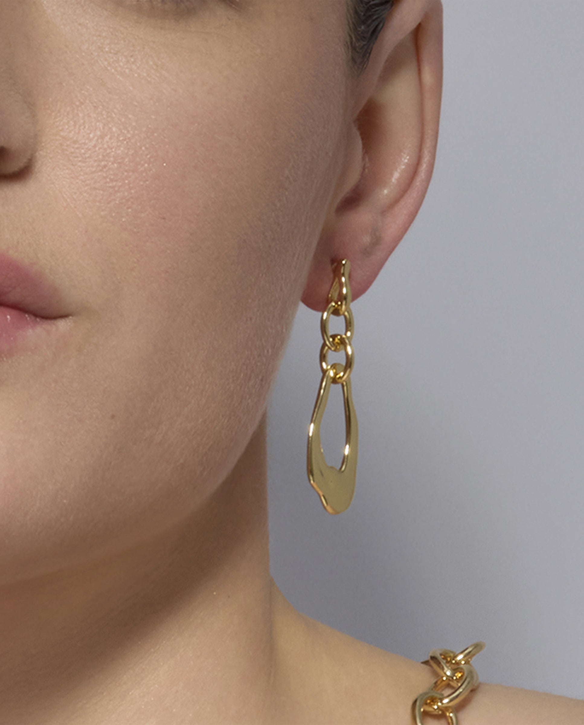 Boucles d'oreilles en or jaune 18k - Othoai