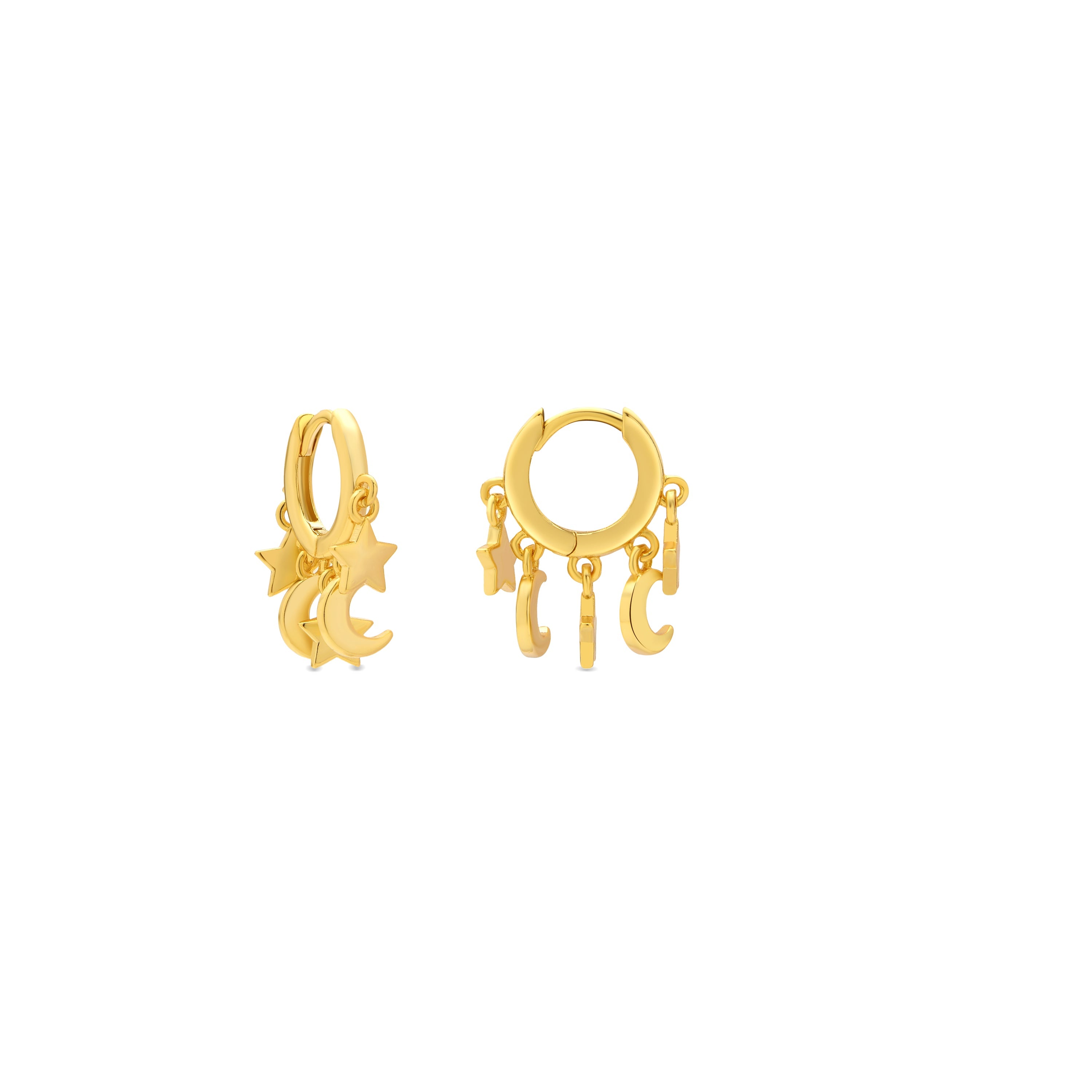 Pendientes acabado oro amarillo de 18k - Praz