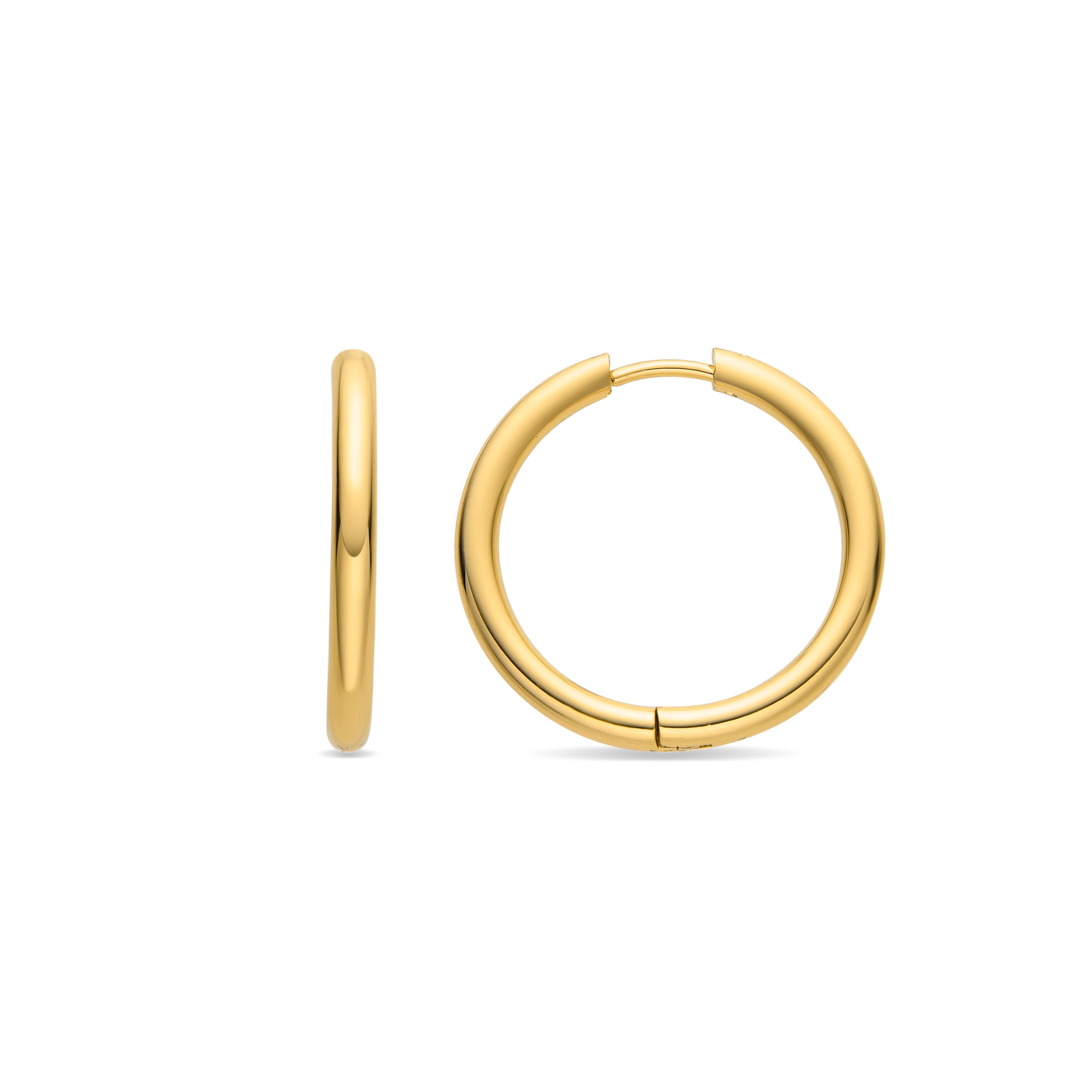 Pendientes acabado oro 18K - Basem