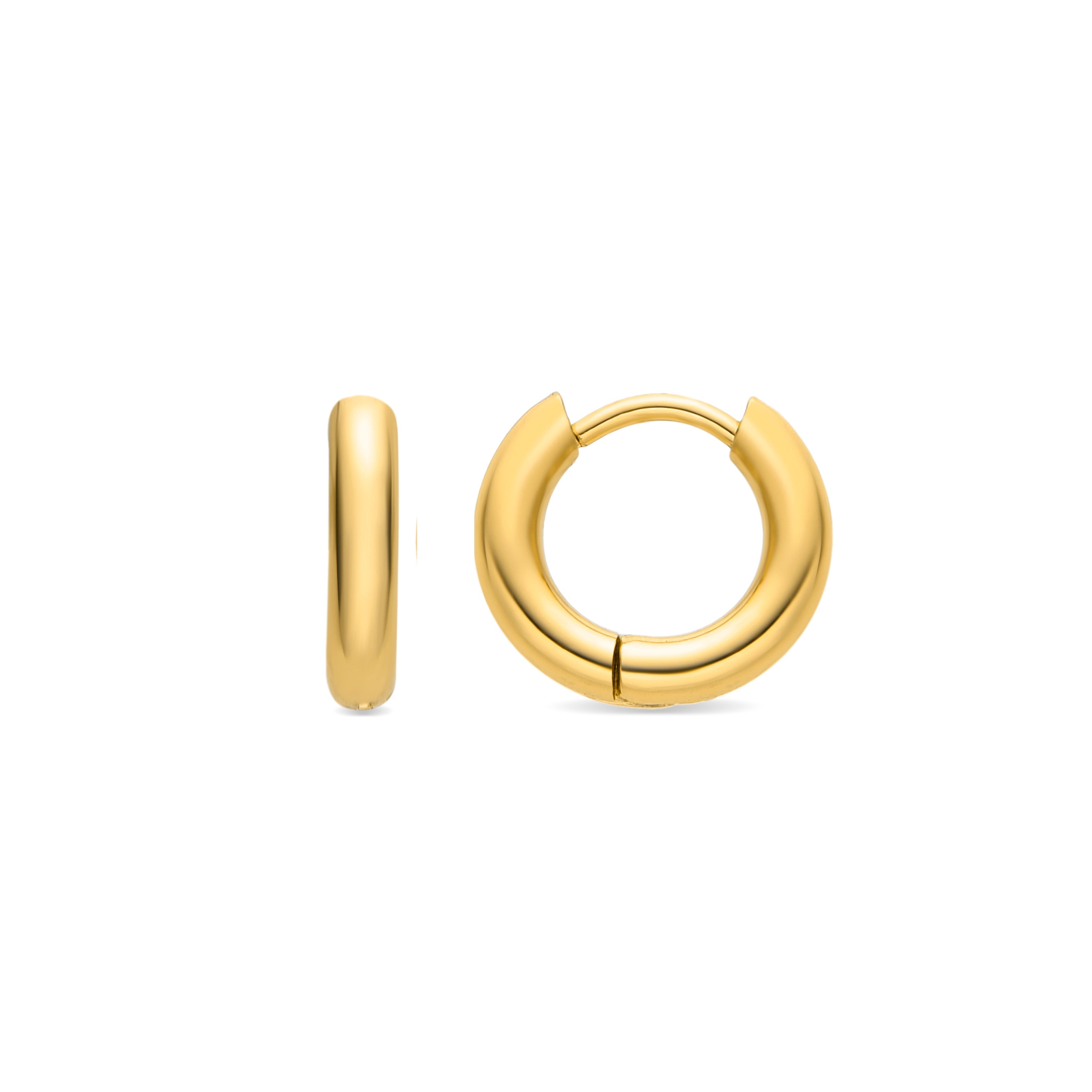 Pendientes acabado oro 18K - Bradwa