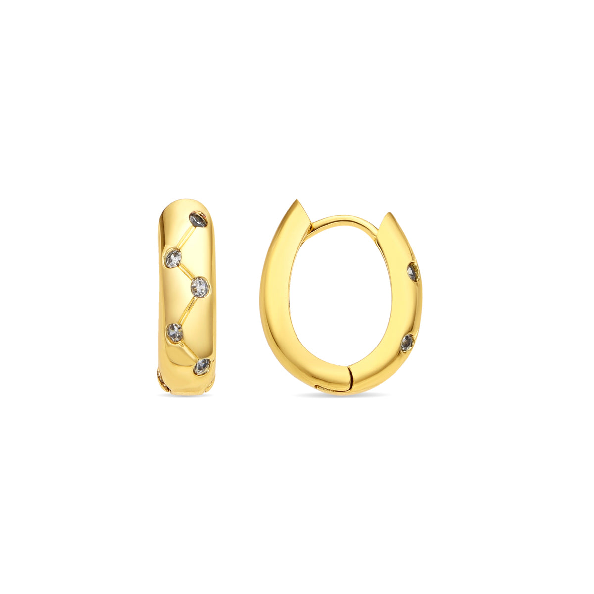 Ohrringe 18k Gold-Finish - Gruk