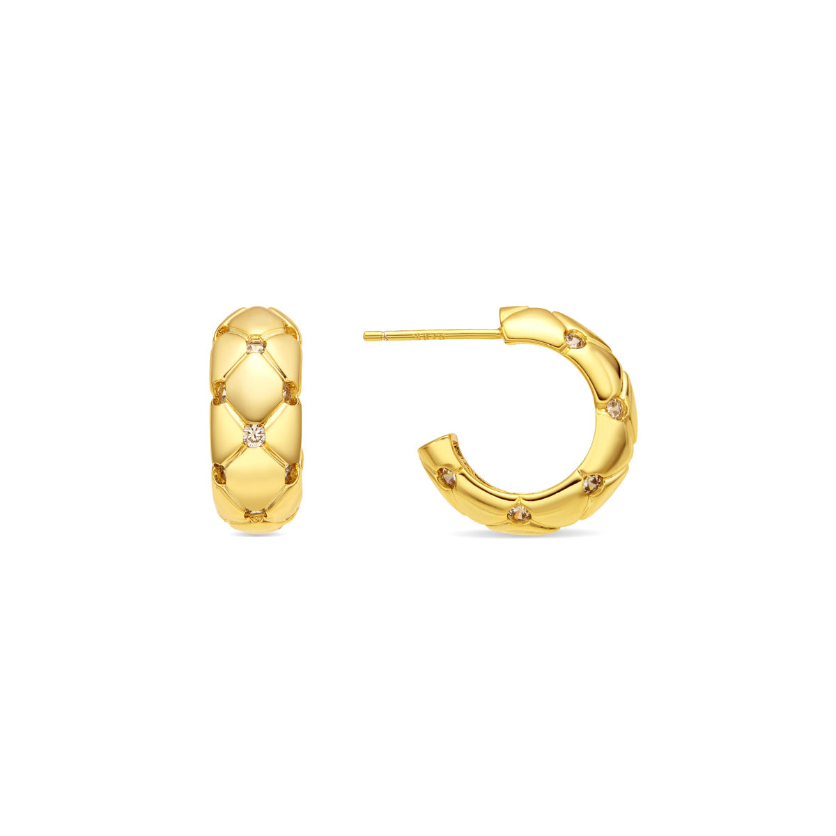 Ohrringe 18k Gold-Finish - Rakhon