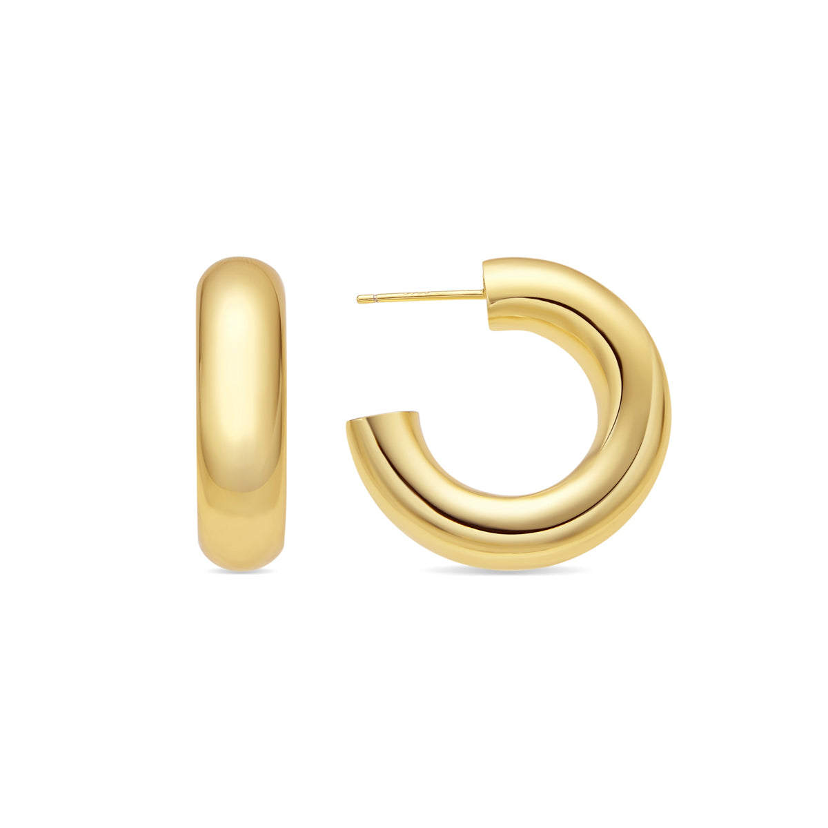 Pendientes acabado oro 18k - Thea