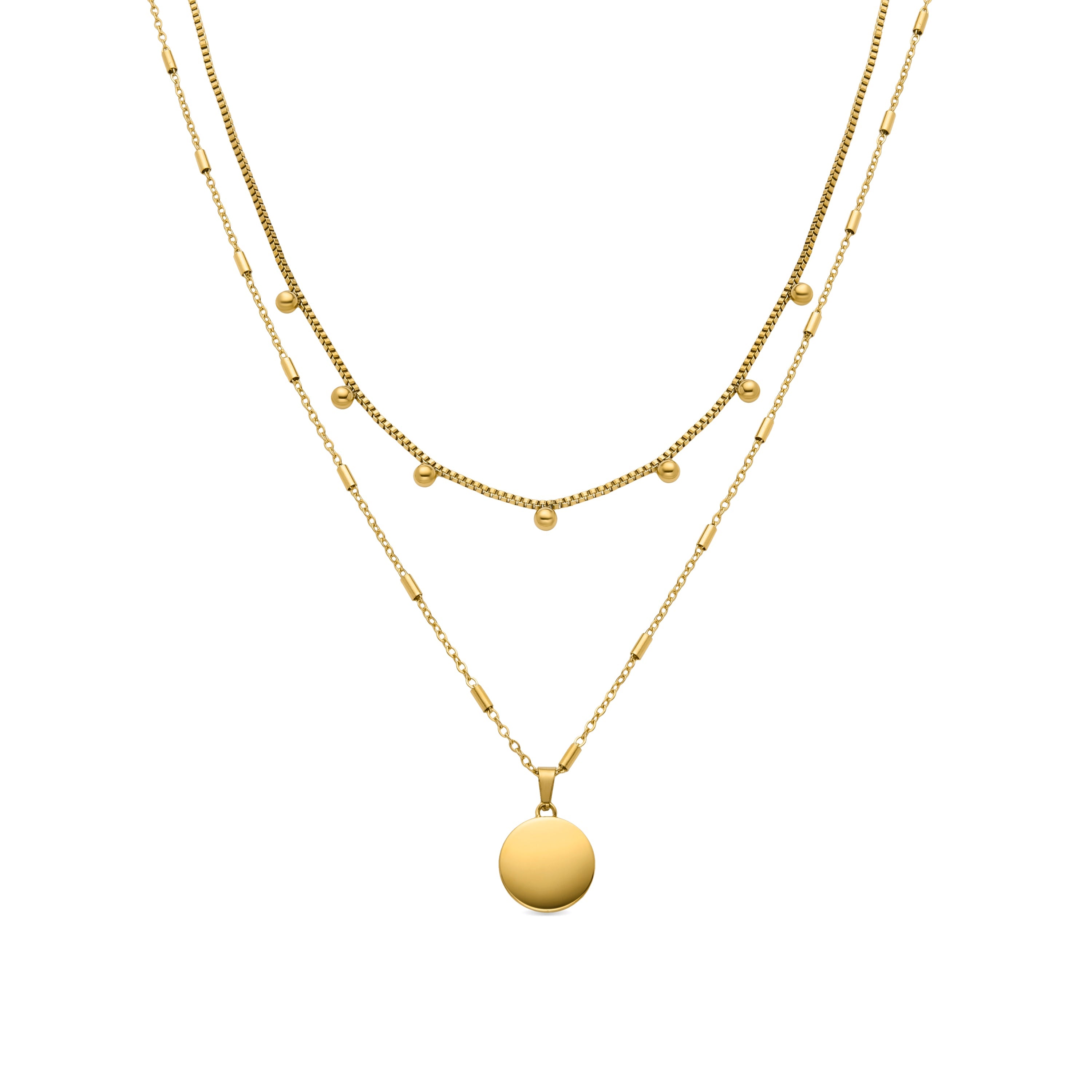 18K yellow gold finished collar - Nehi