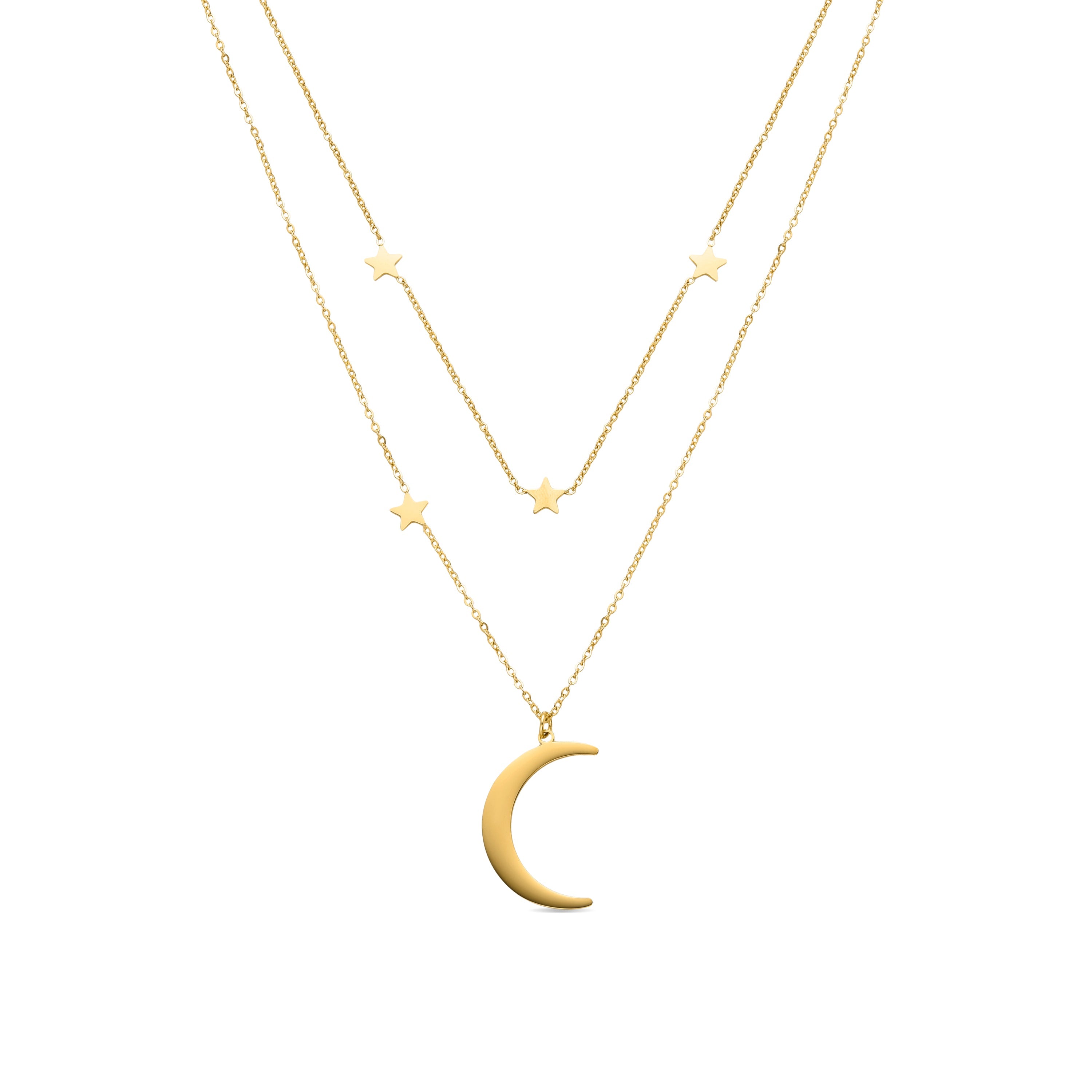 18K yellow gold finished collar - Monil