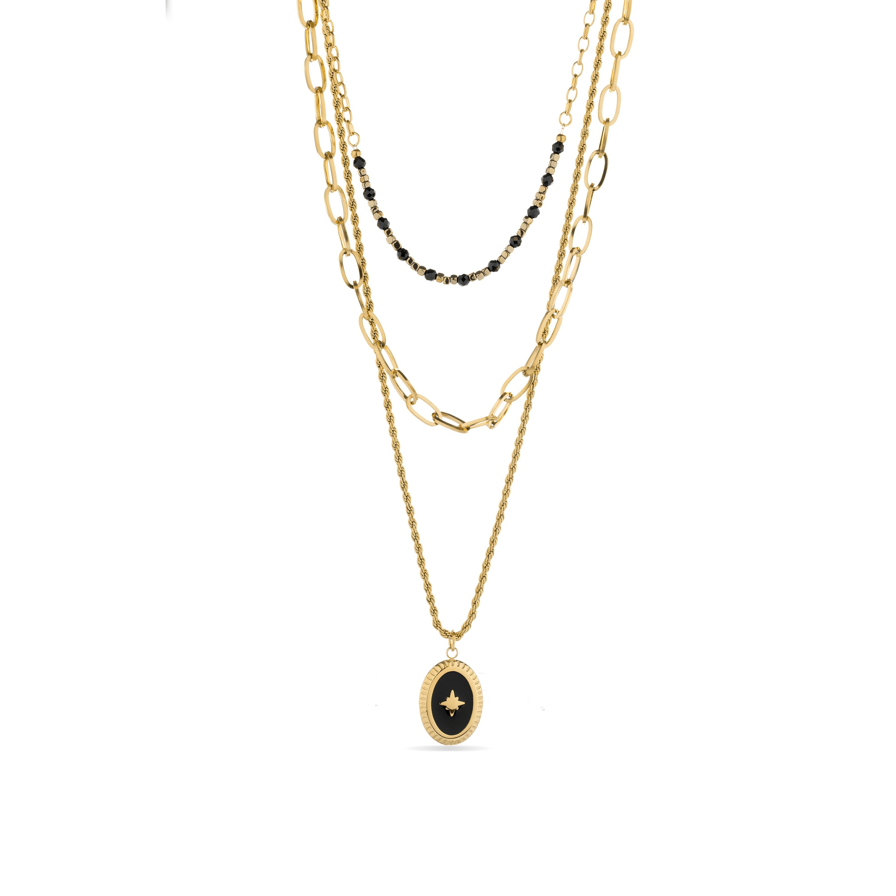18K yellow gold finished collar - Jusol