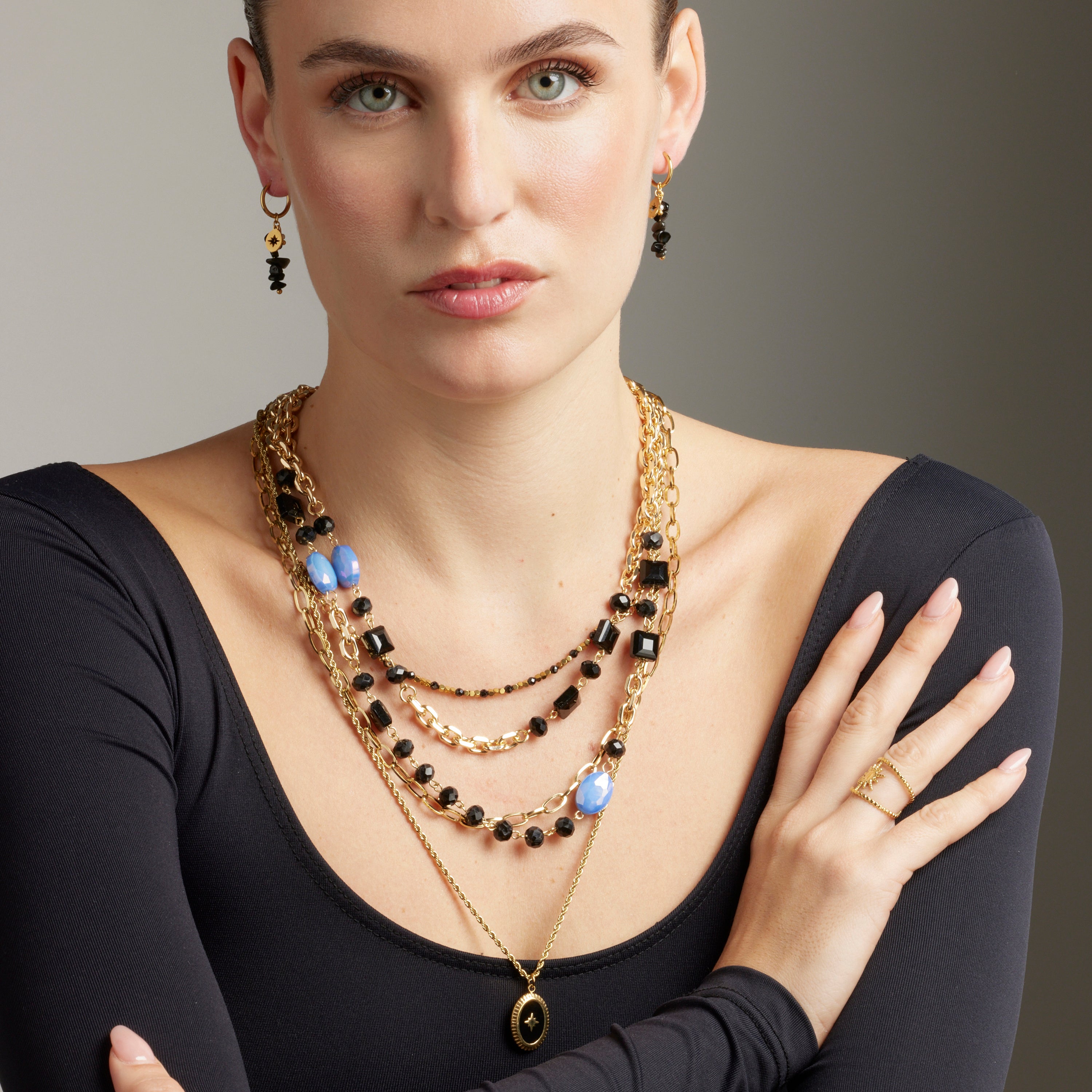 18K yellow gold finished collar - Jusol