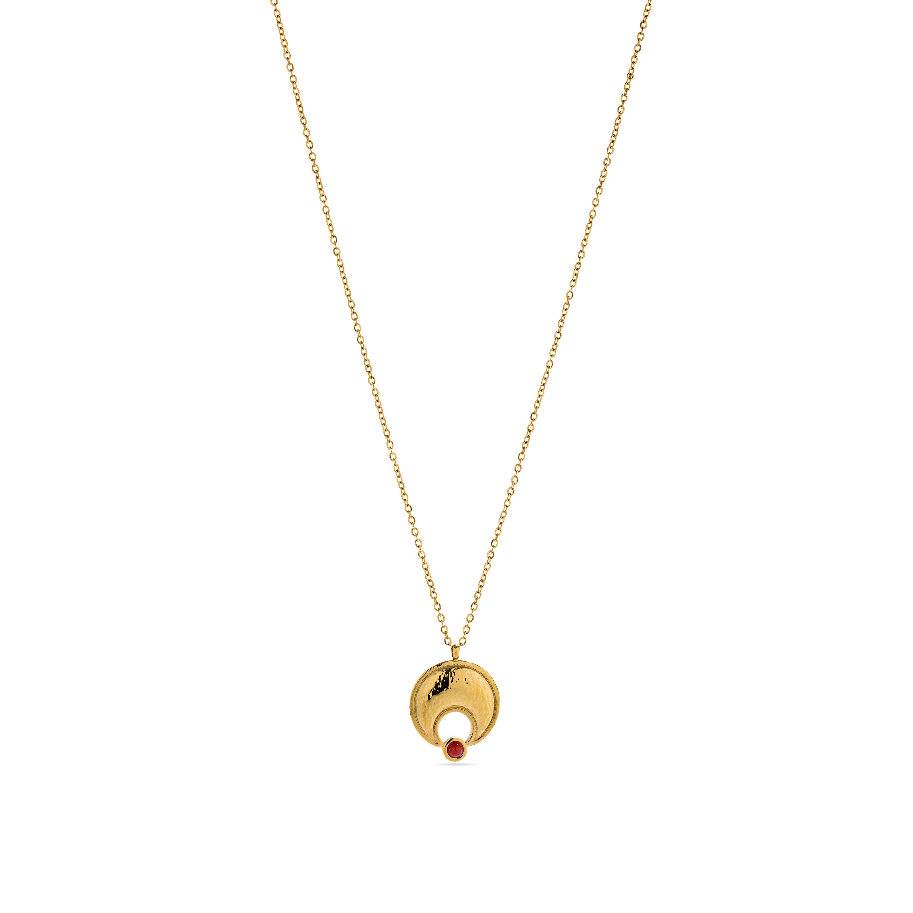 Collana in corallo finita in oro giallo 18K - Euvia