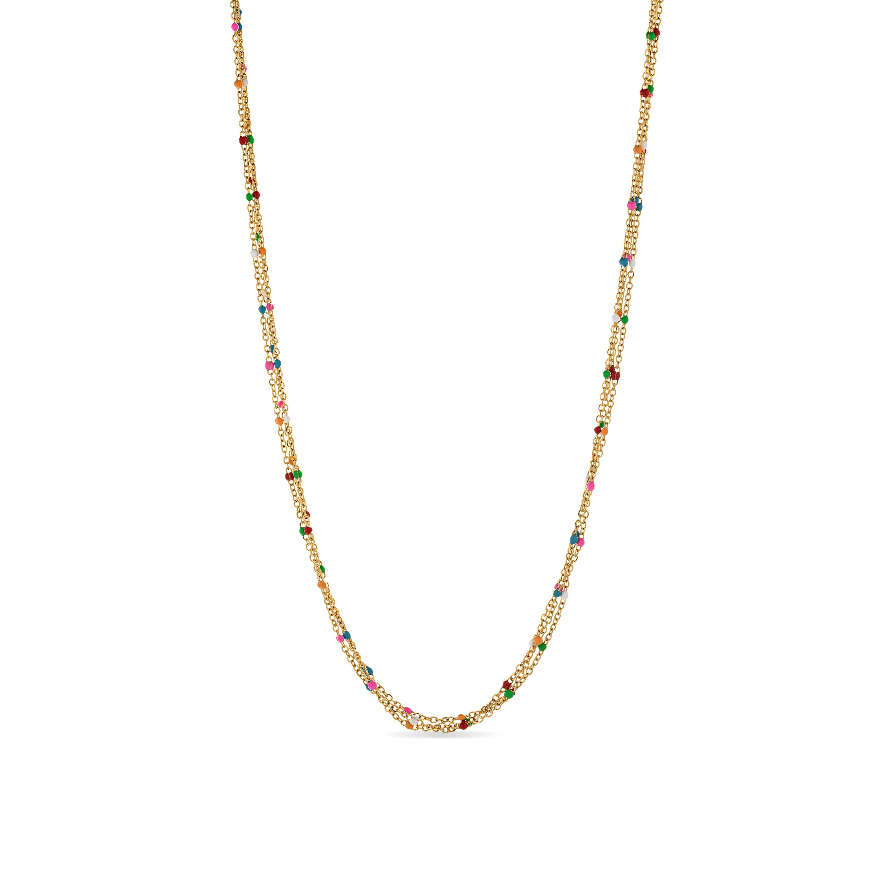 18K yellow gold finished collar - Yao