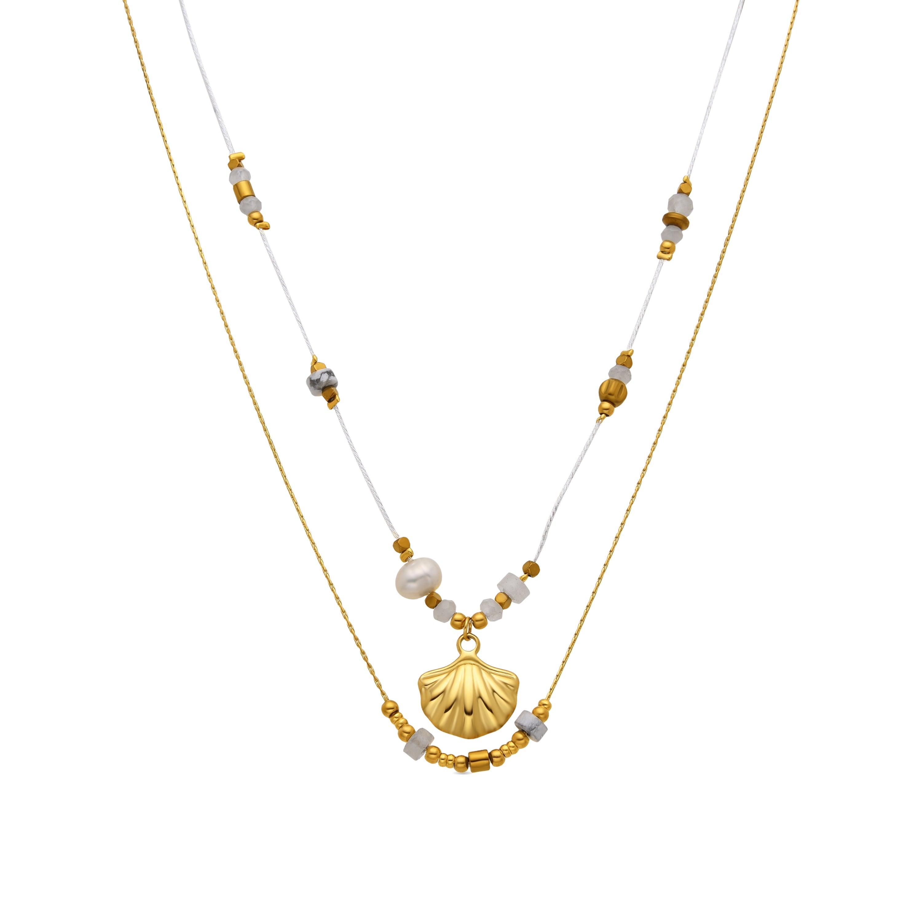 Collana con Zirconia Brillante finitura oro 18k - Virat