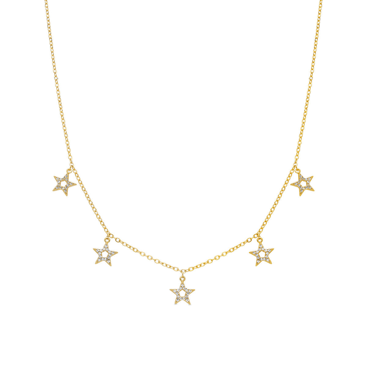 Collier avec Zirconium Brillant finition or 18k - Zeam