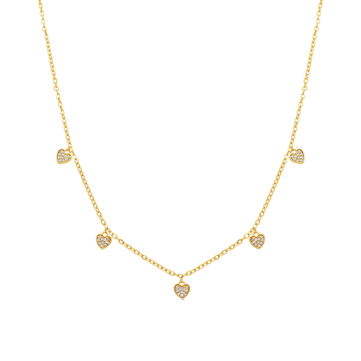 Collier avec Zirconium Brillant finition or 18k - Ridbe