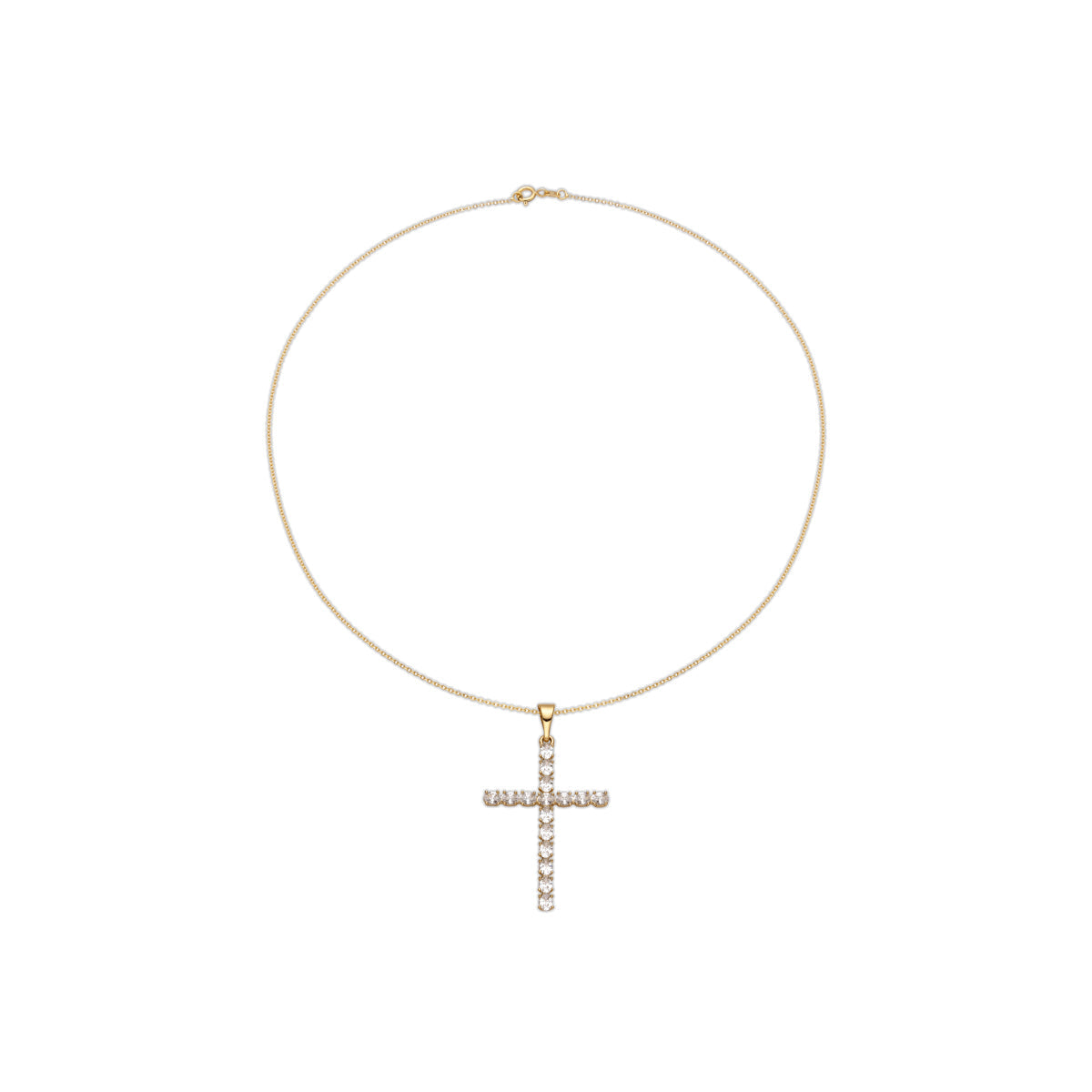 Collana con Zirconia Brillante finitura oro 18k - Buteo