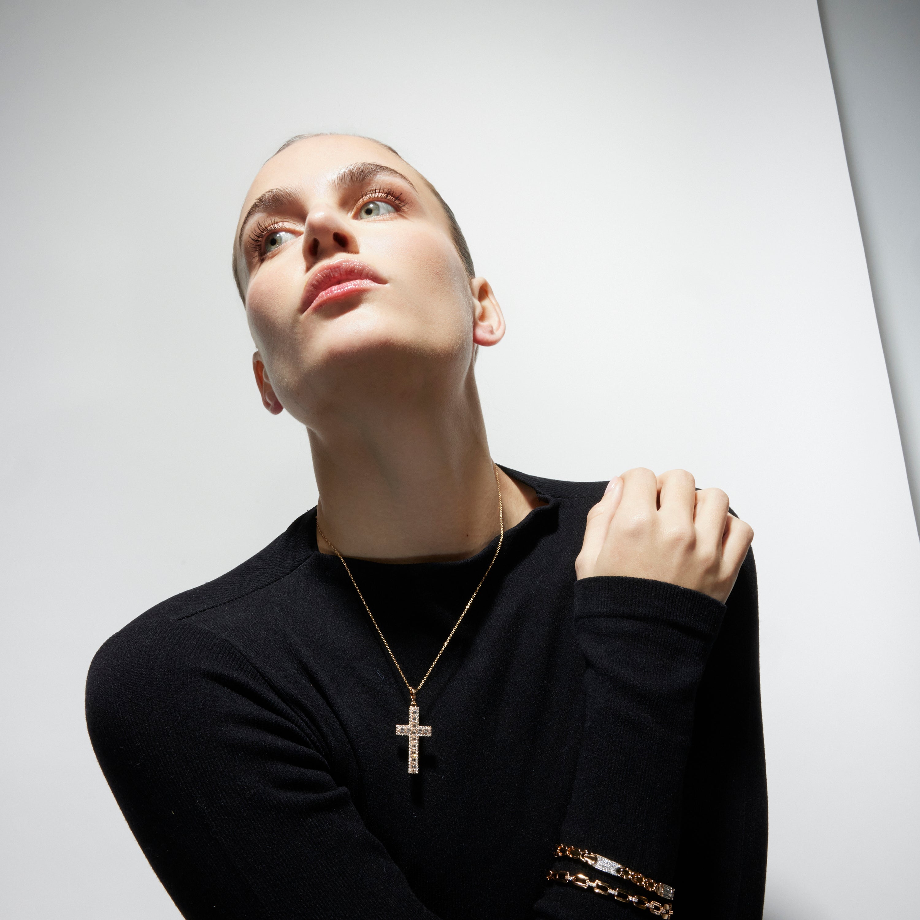 Collana con Zirconia Brillante finitura oro 18k - Diora