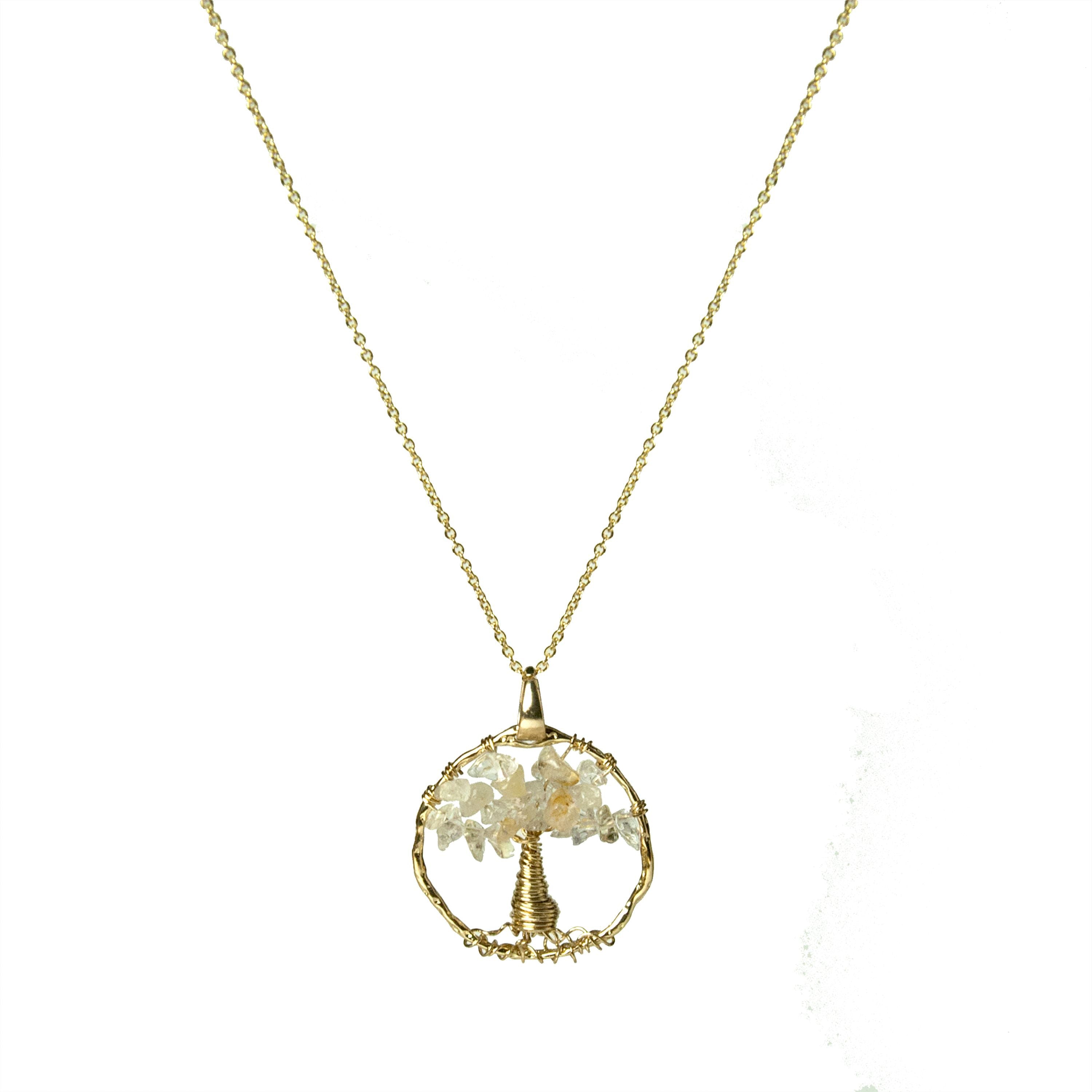 Collana in Citrino Naturale finitura in oro giallo 18K - Budleia