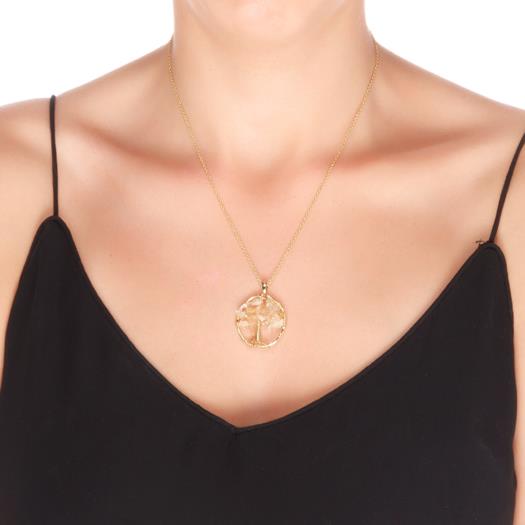 Collana in Citrino Naturale finitura in oro giallo 18K - Budleia