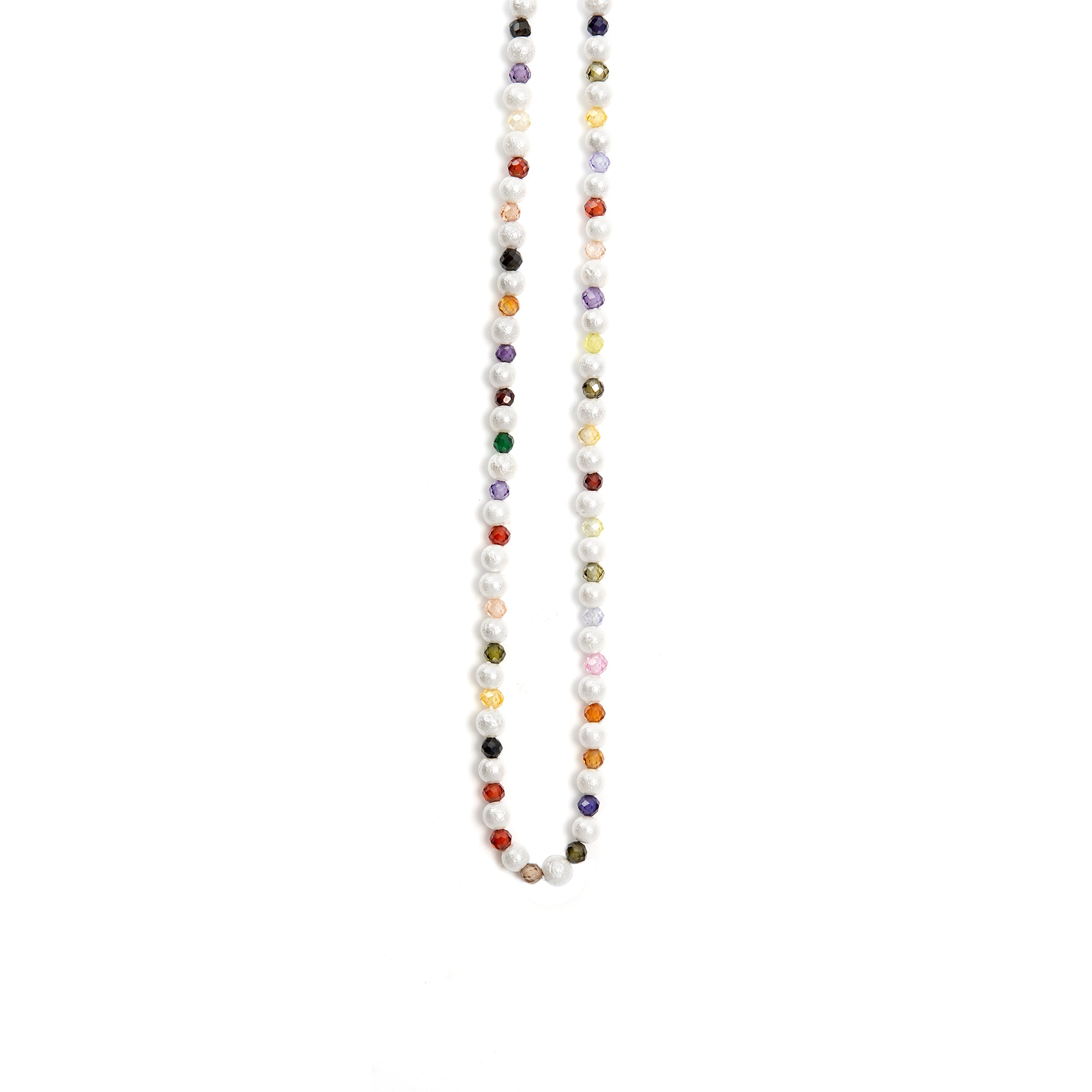 Collana in Cristallo Multicolore con finitura in oro giallo 18K - Amio