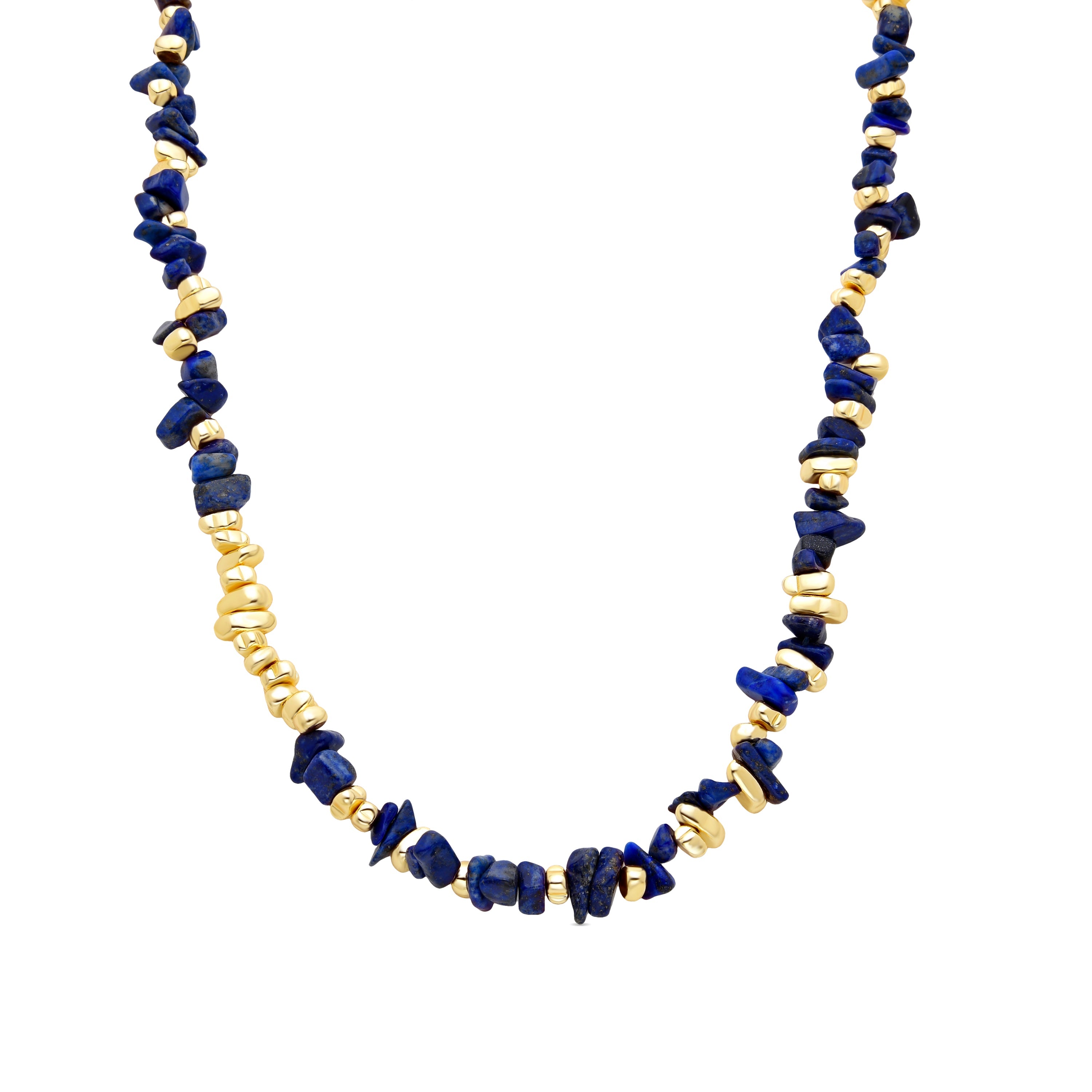 Collana in Lapislazzuli Naturale finitura in oro giallo 18K - Sygo