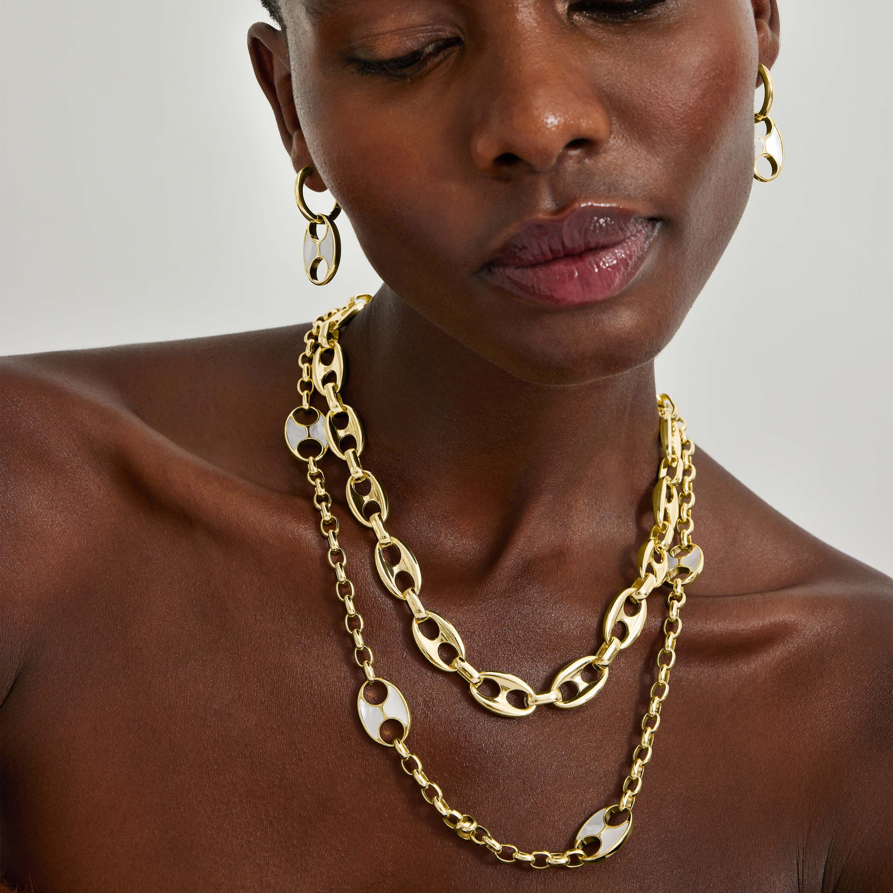 Collana finita in oro giallo 18K - Nihad
