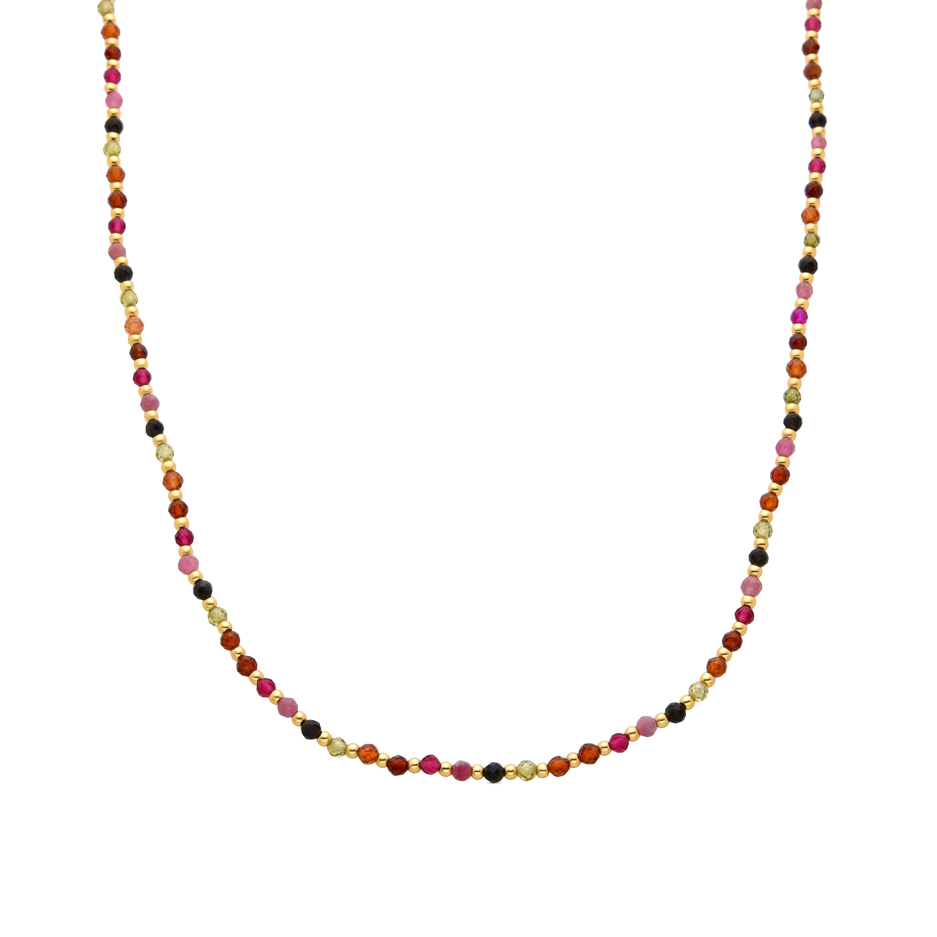 Collana in Cristallo Multicolore con finitura in oro giallo 18K - Irfoa