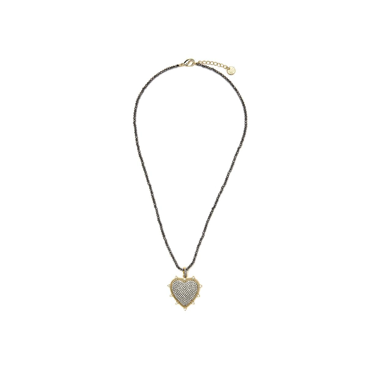 Collar acabado oro amarillo de 18k y Circonita Brillante - Lezsa