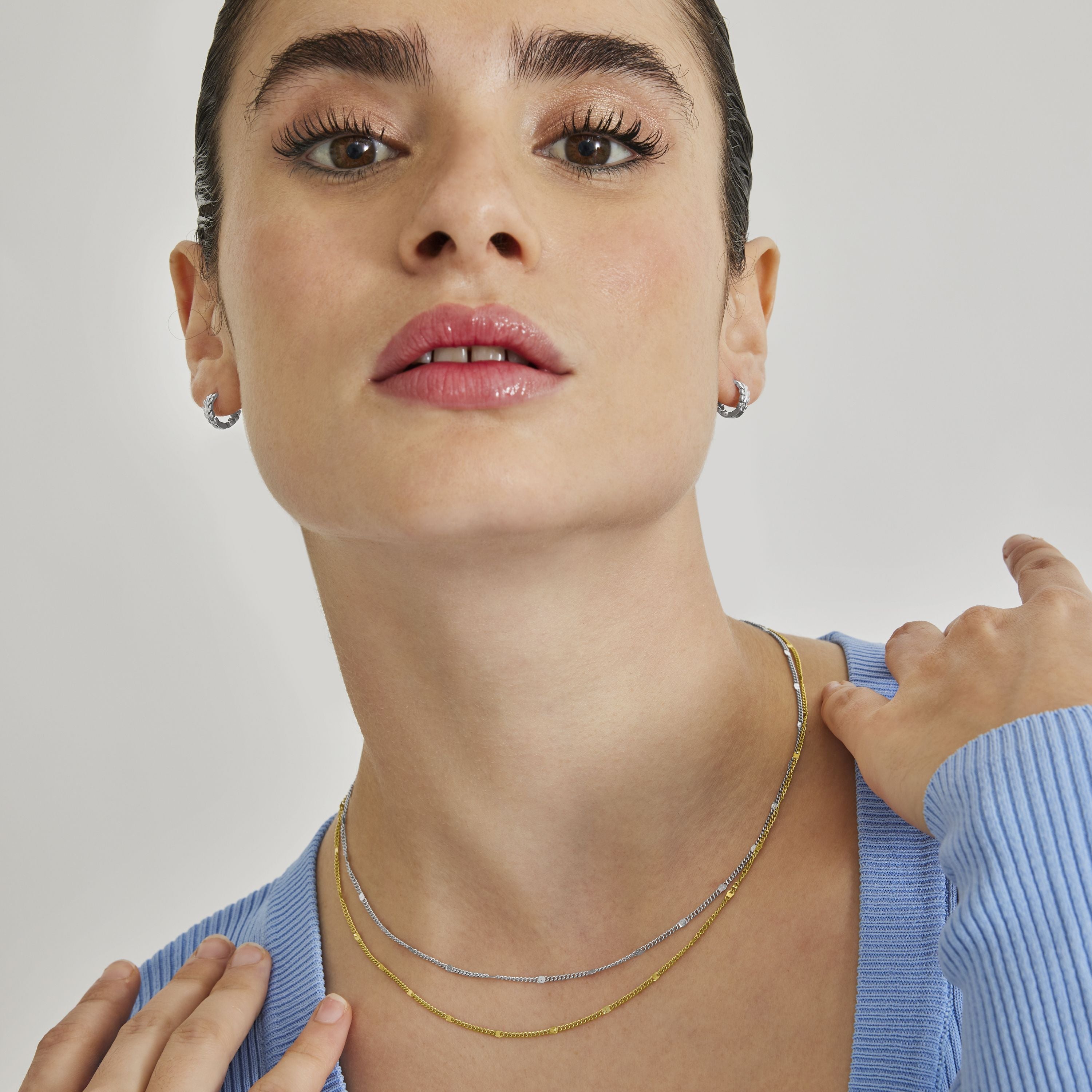 18K yellow gold finished collar - Ejae