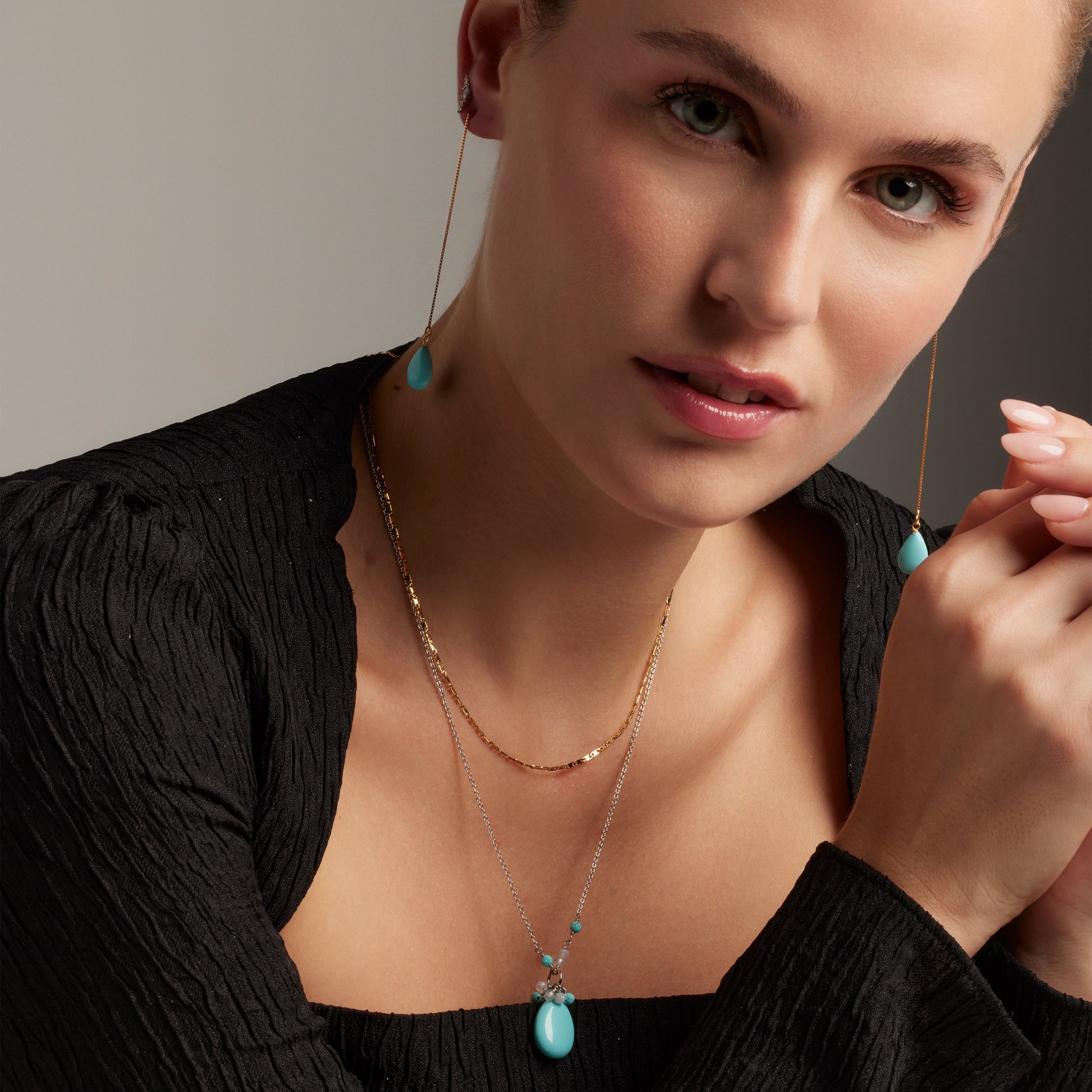 18K yellow gold finished collar - Farak