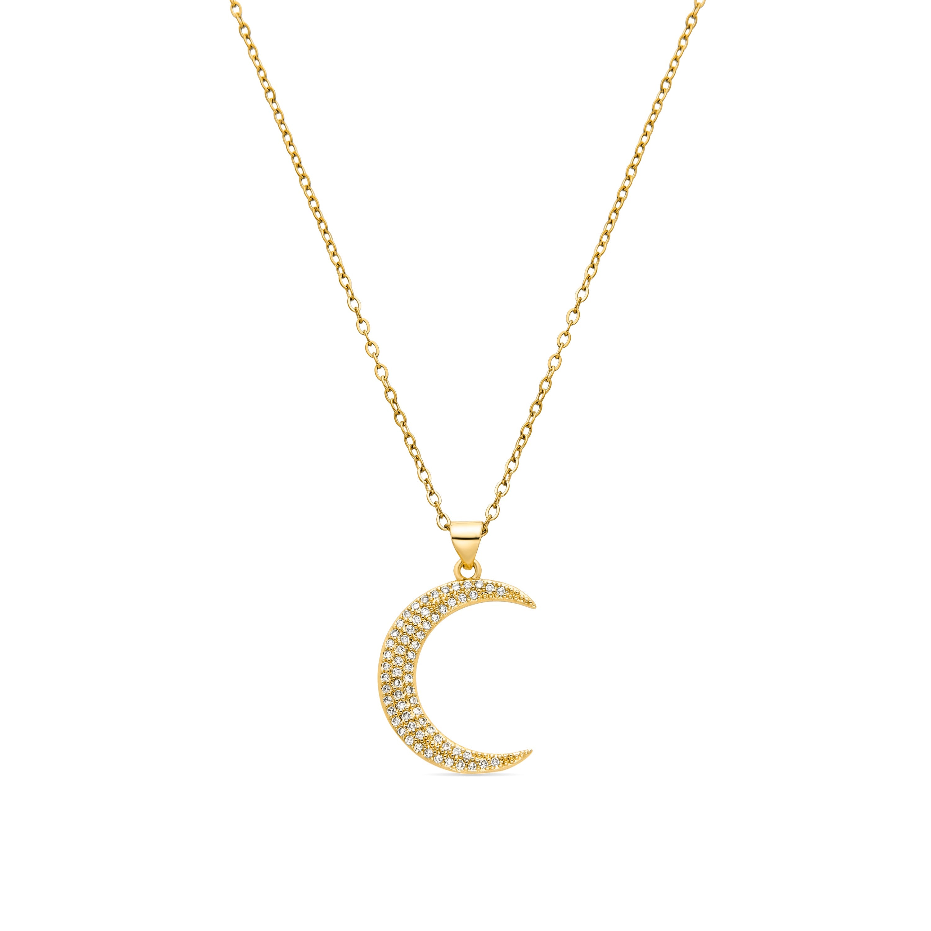Collar con Circonita Brillante acabado oro 18K - Deoko