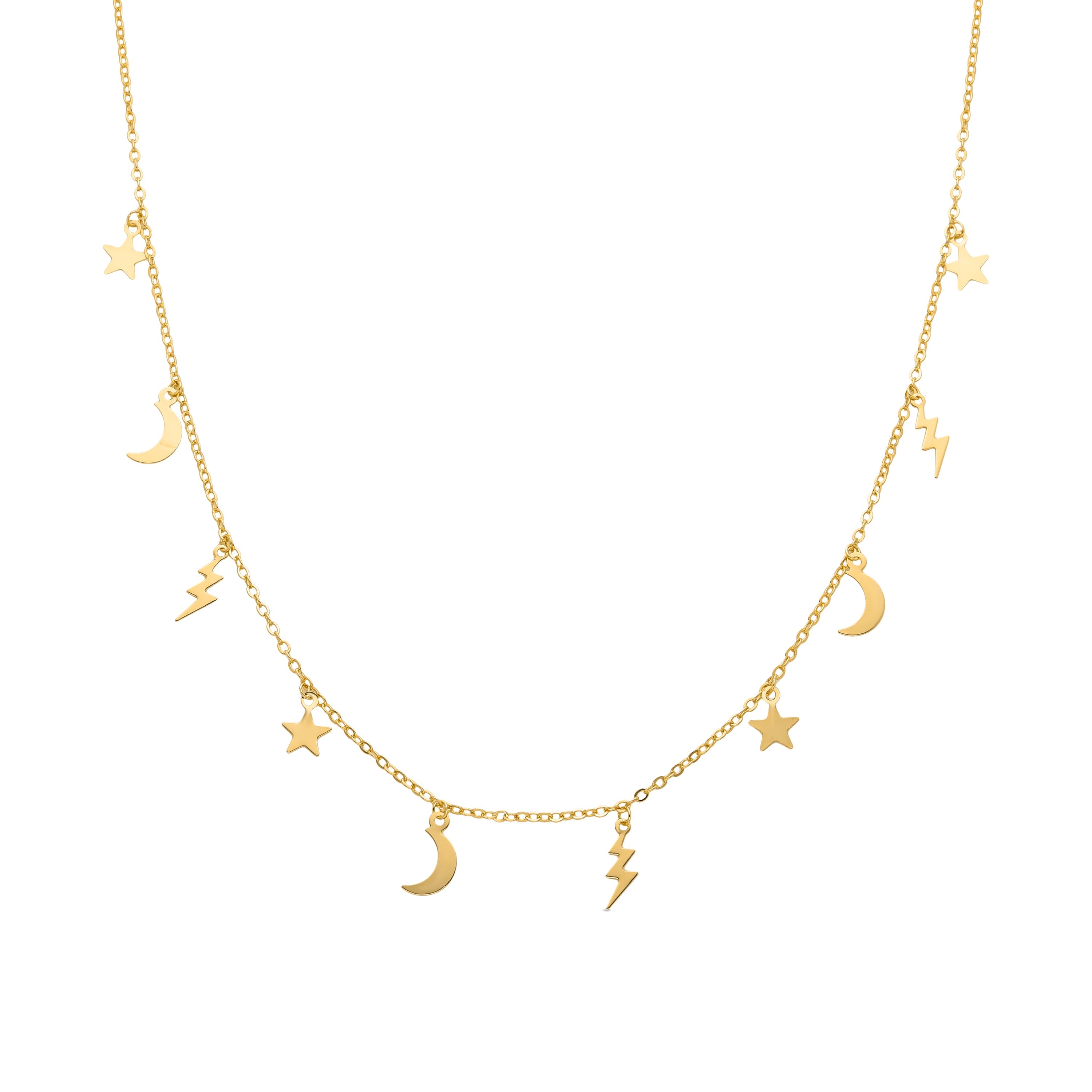 18K yellow gold finished collar - Diaxi