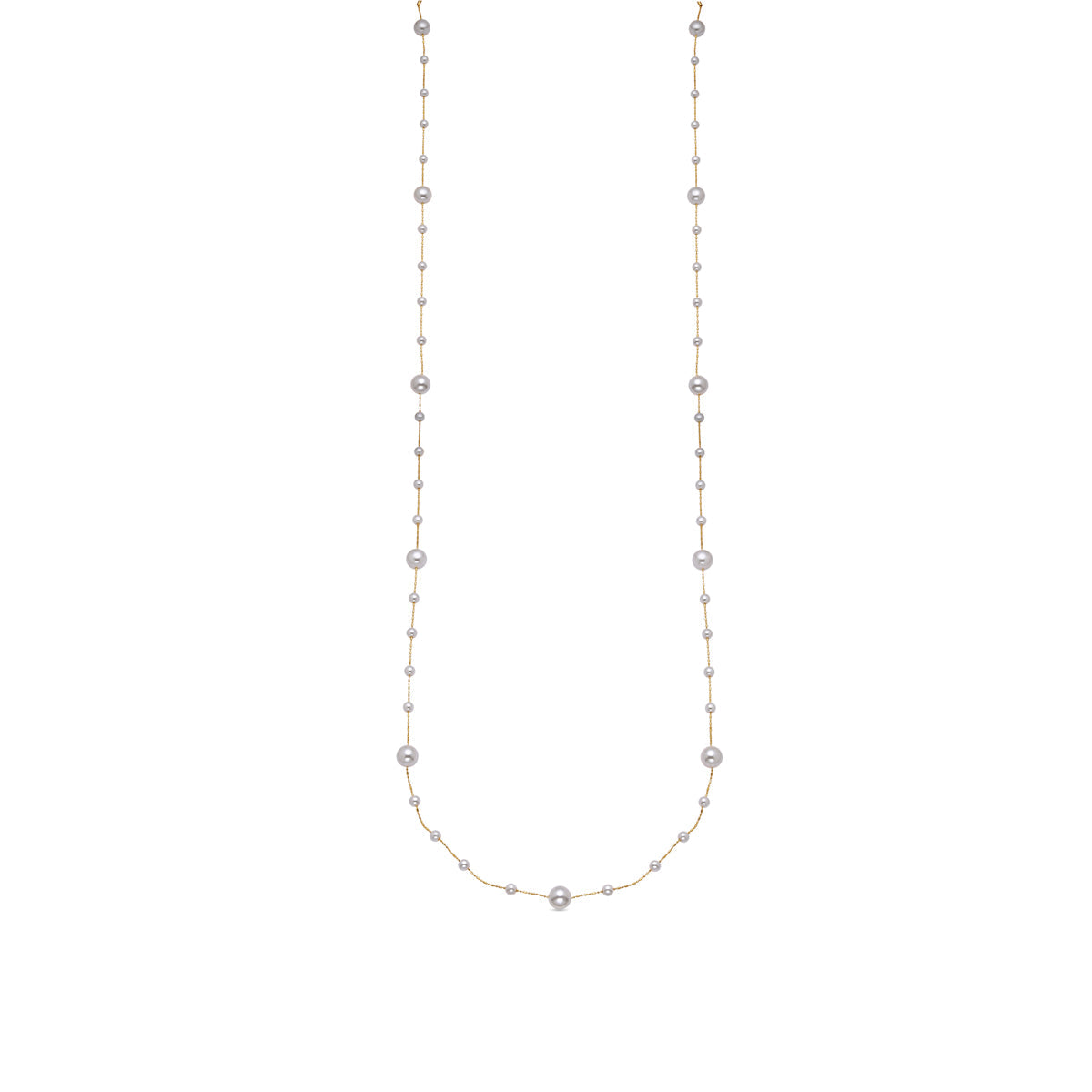 Ketting met Witte Parel afgewerkt in 18k goud - Xyaz