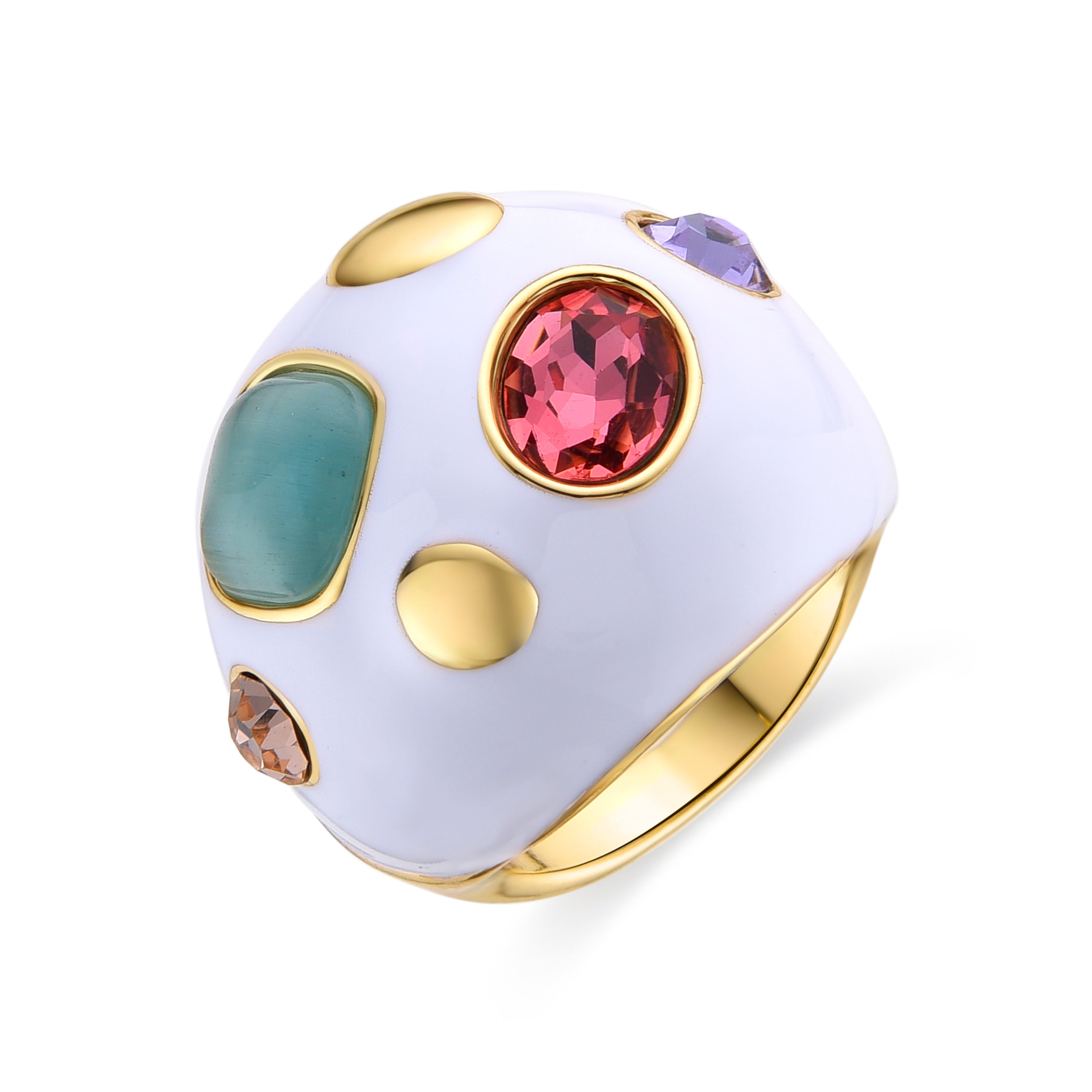 Anillo acabado en oro amarillo 18K - Yever