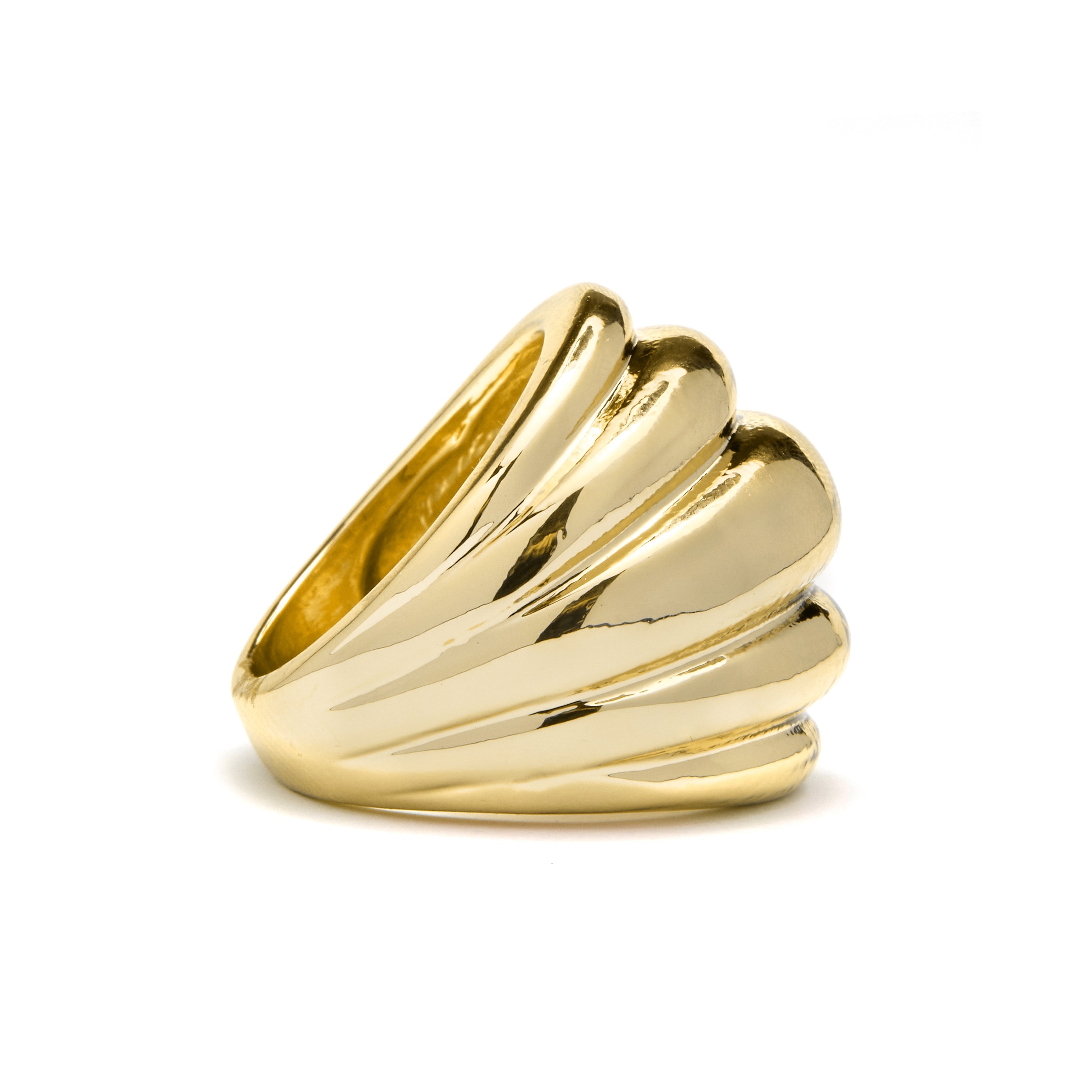 Ring afgewerkt in 18K geelgoud - Abalt
