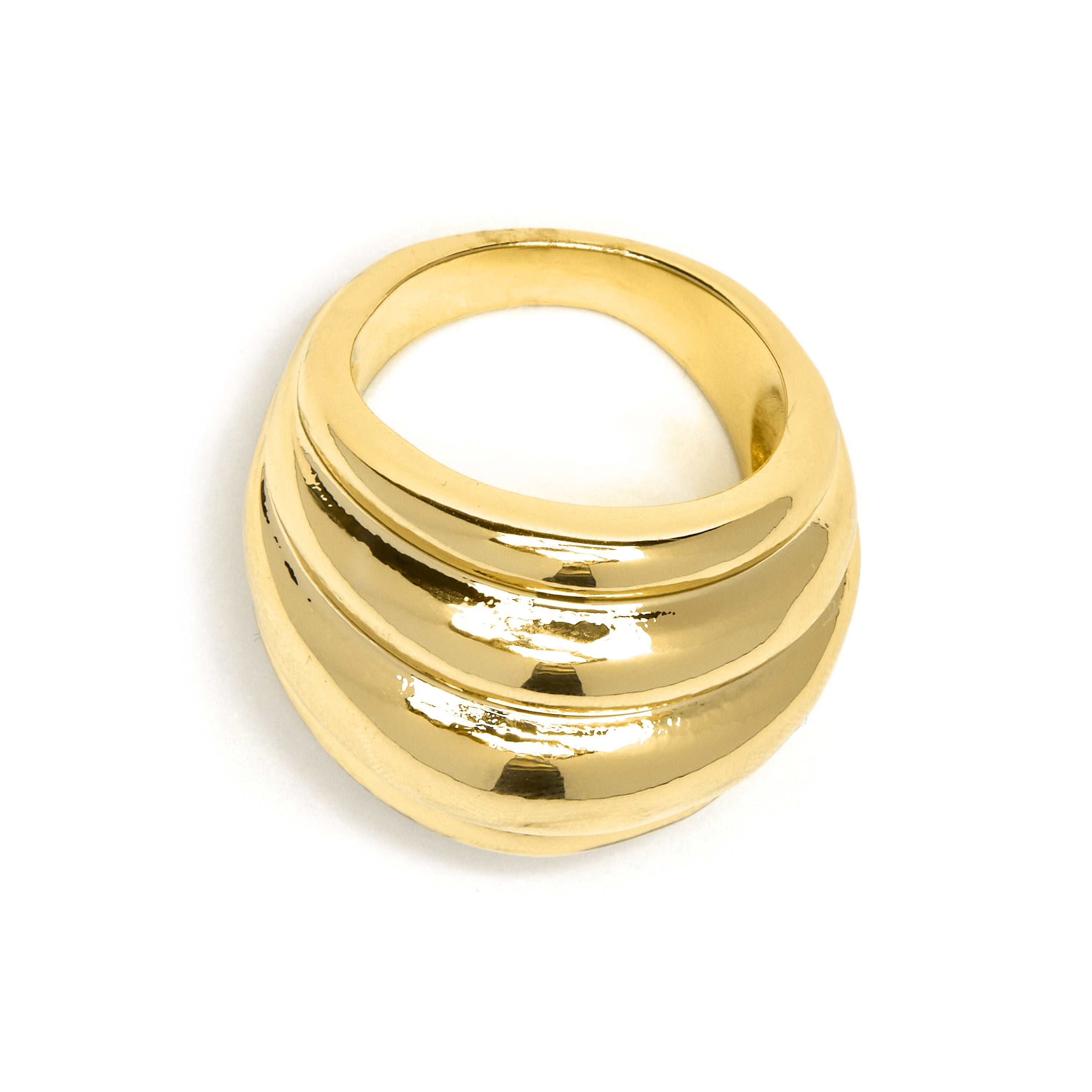 Ring afgewerkt in 18K geelgoud - Abalt