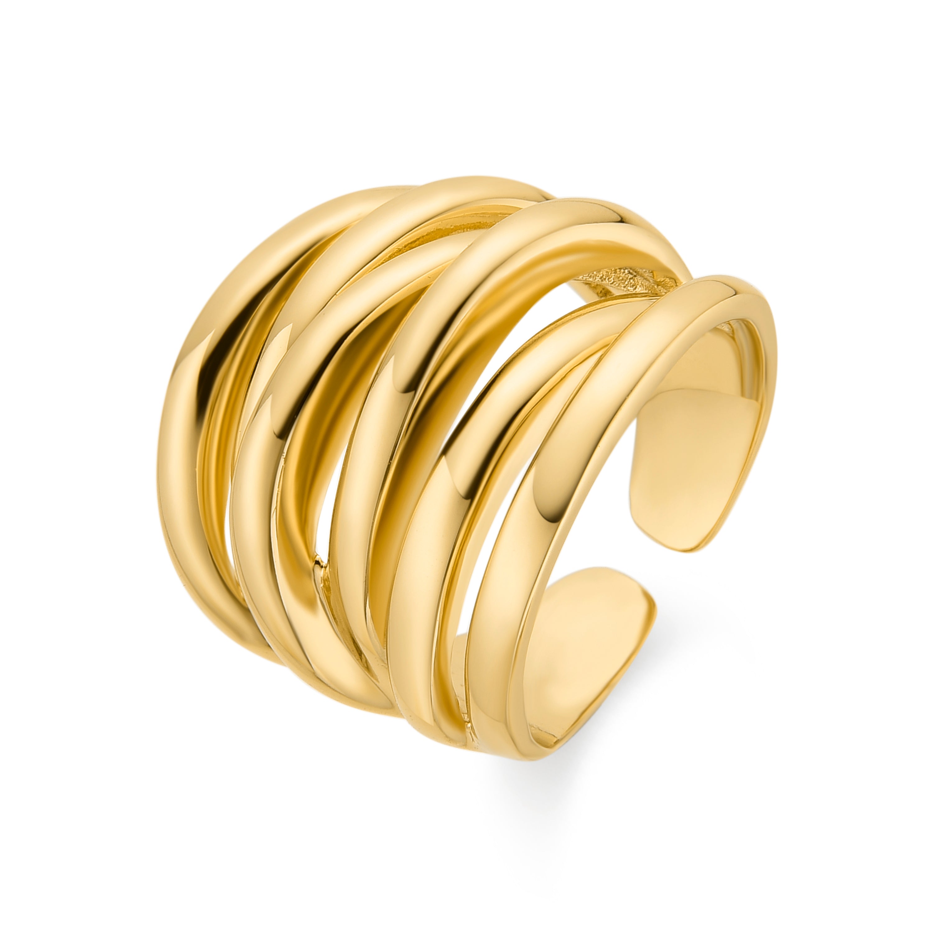 Anillo acabado en oro amarillo 18K - Vermixi