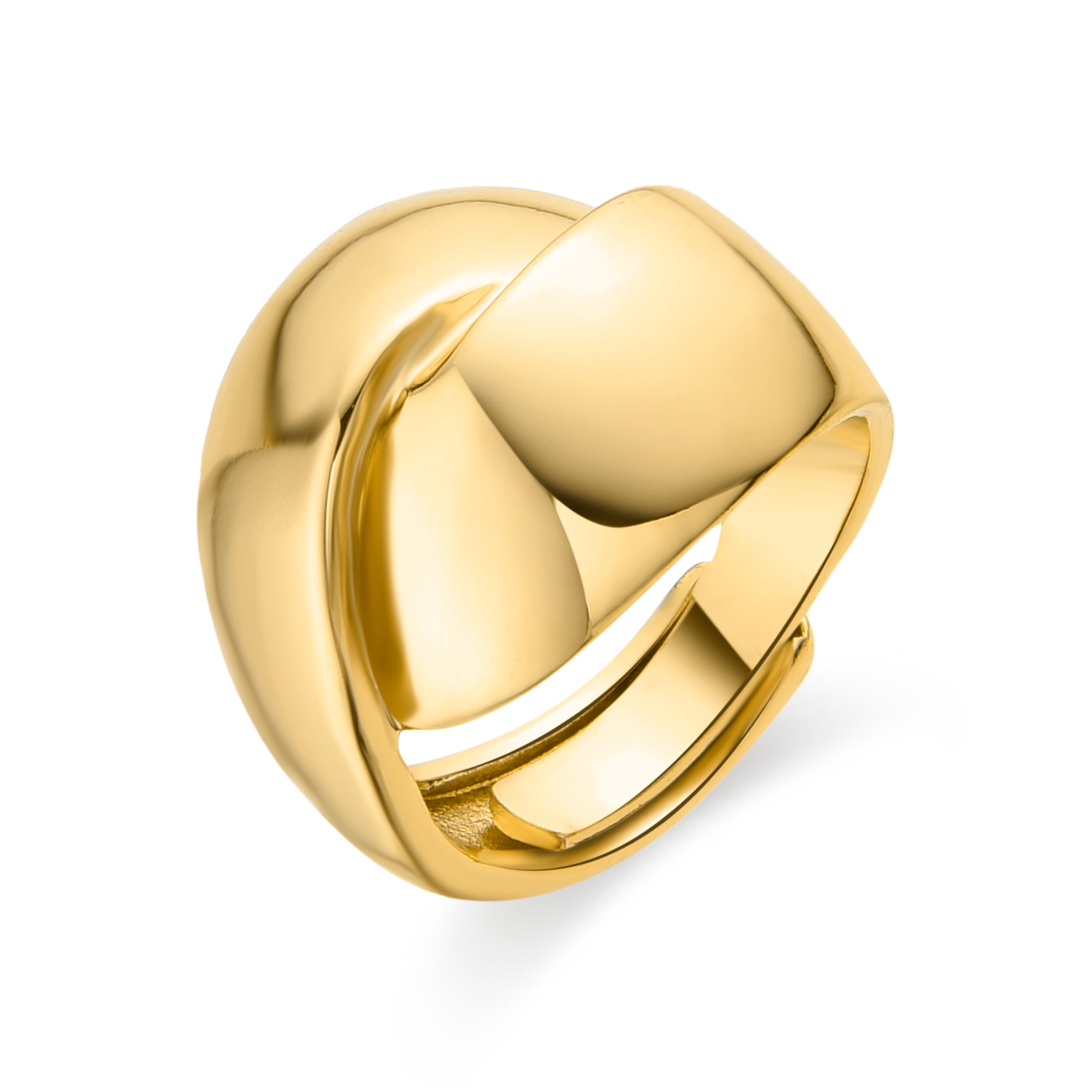 Anillo acabado en oro amarillo 18K - Idril
