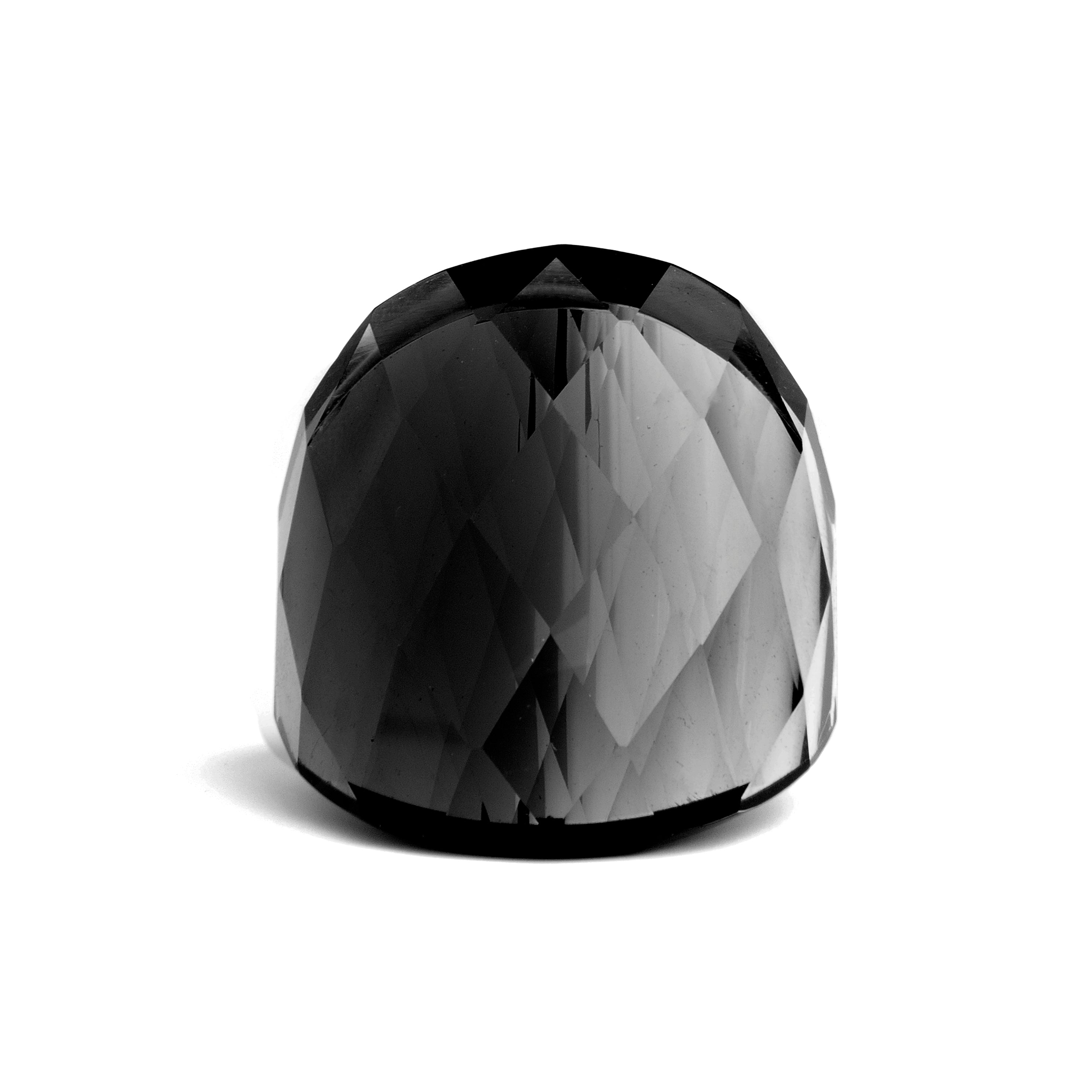 Bague en Quartz Hydrothermal Onyx finition en or jaune 18K - Konsil